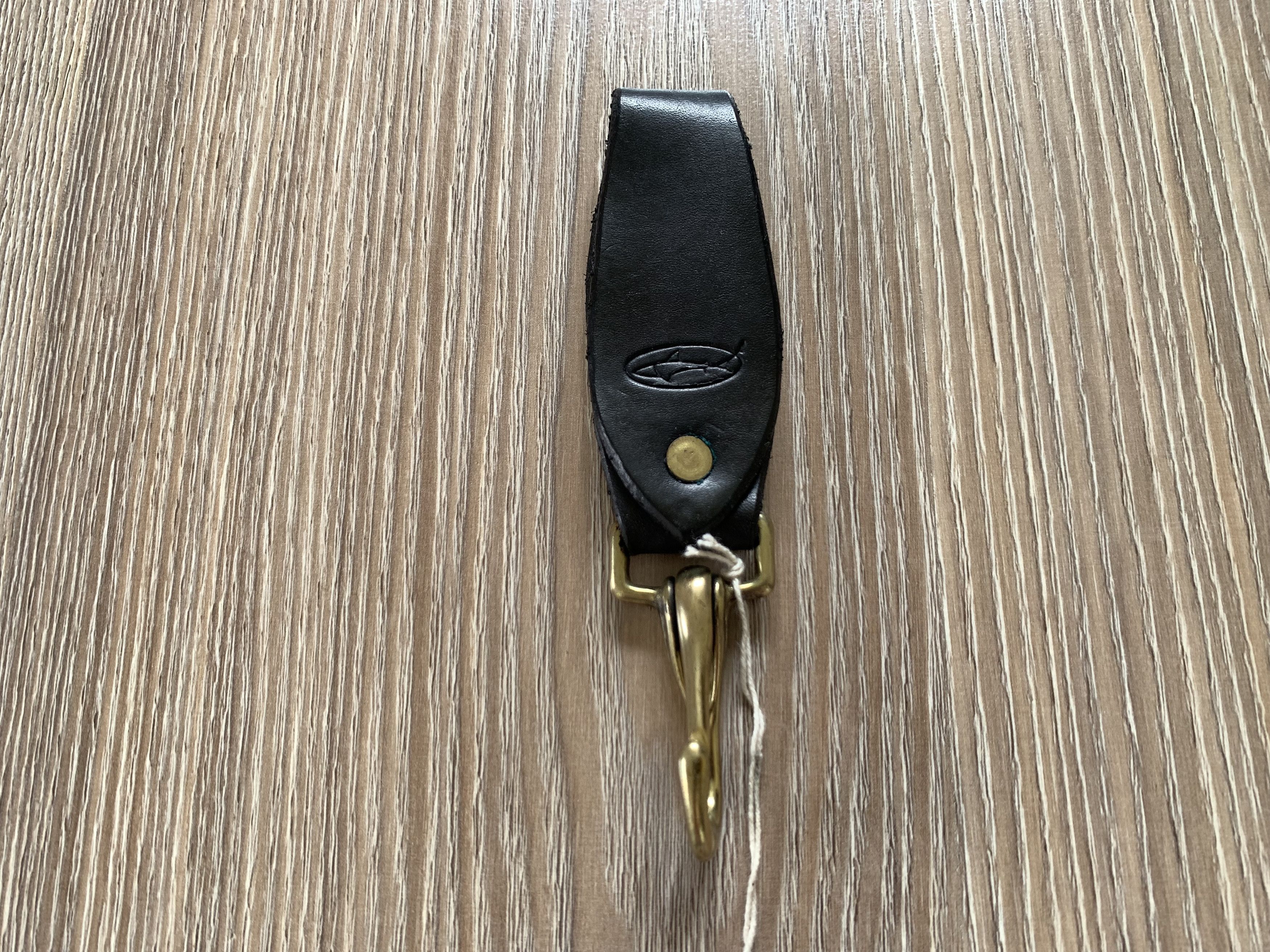 Handmade Black Heavy Classic Leather Keychain Size ONE SIZE - 3 Thumbnail