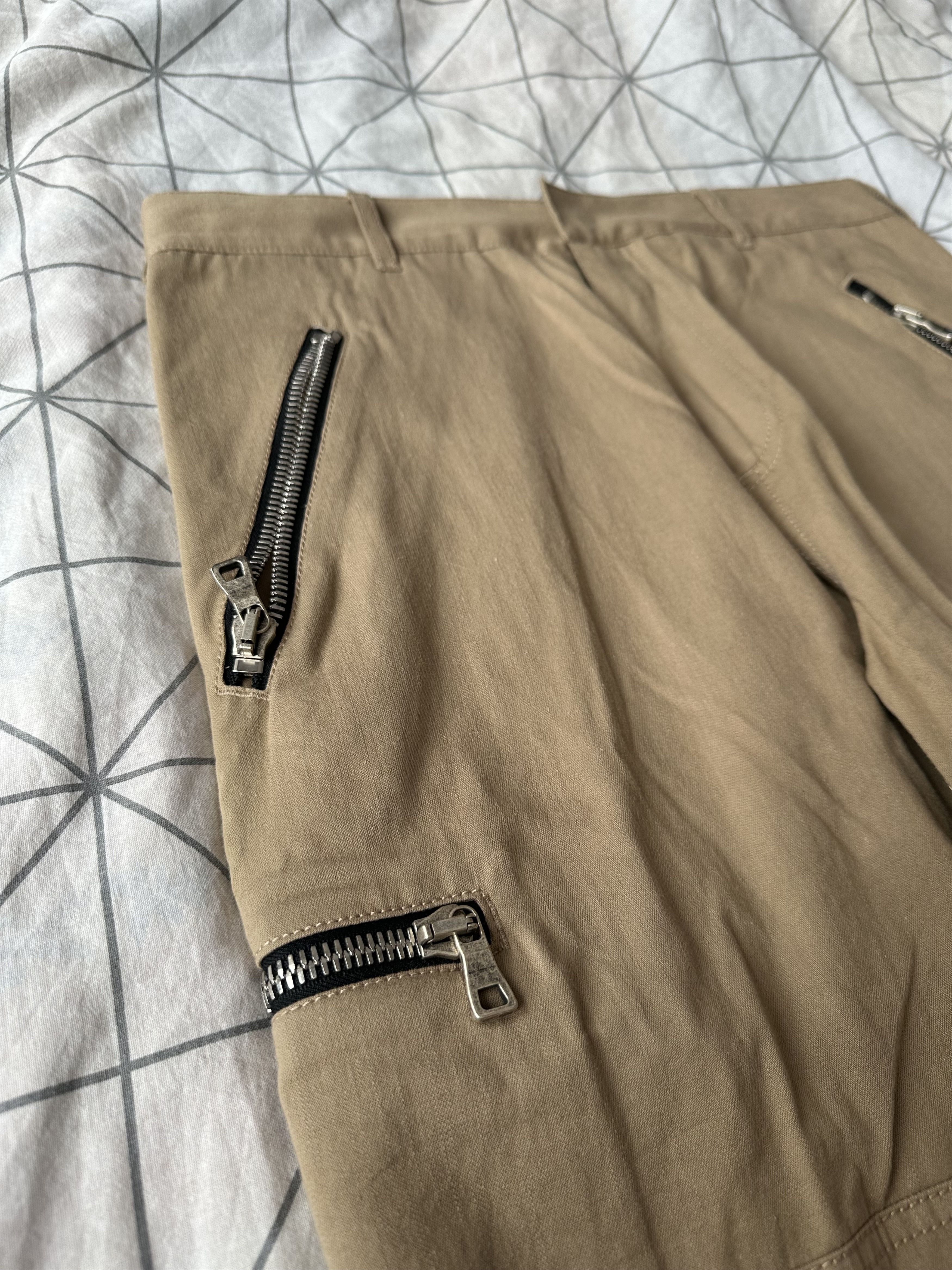 Balmain SS18 Balmain Runway Biker Beige Sand Pants Oliver Rousteing Size US 30 / EU 46 - 5 Thumbnail