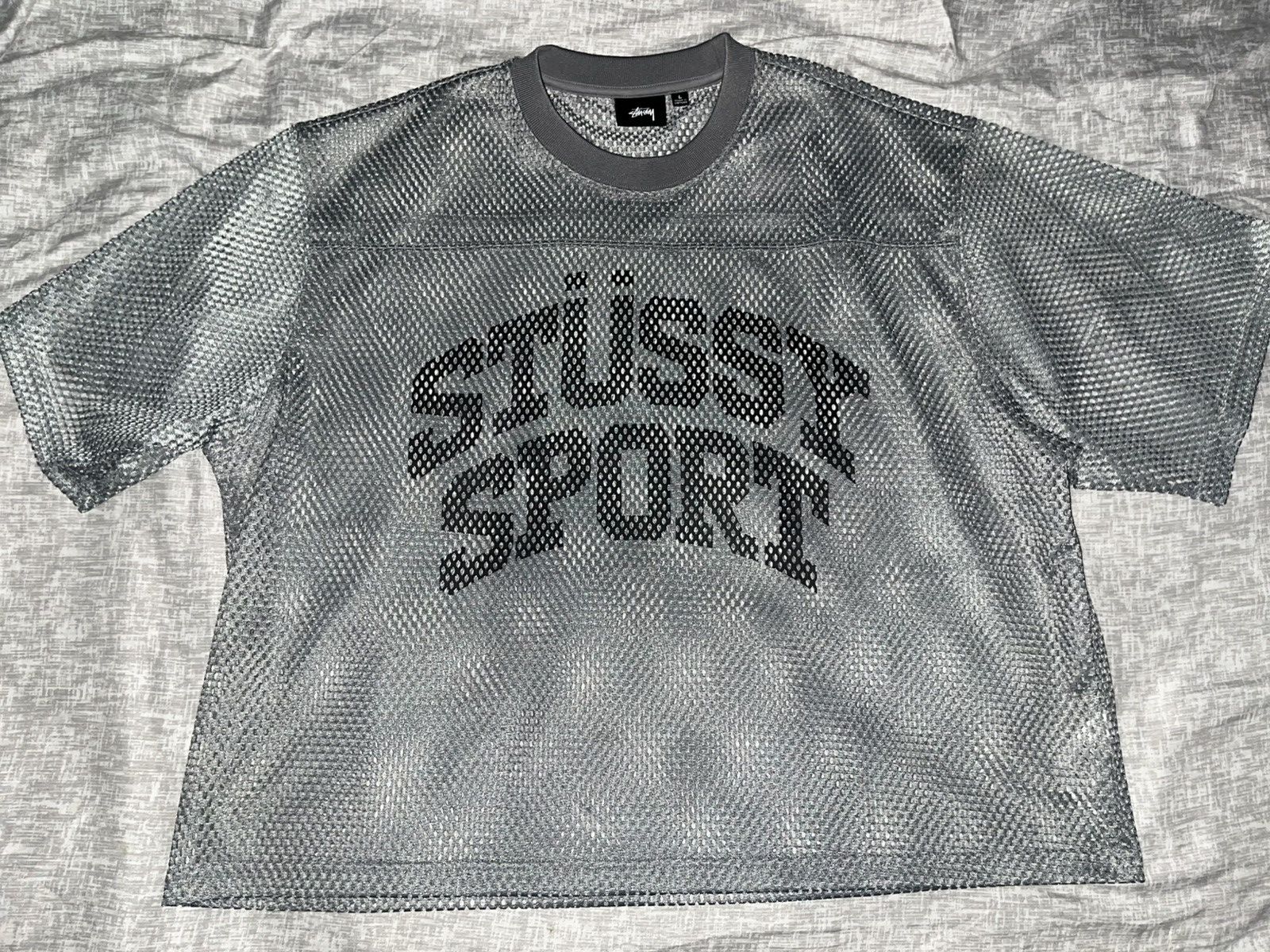 Stussy Stussy Sport Mesh Football Jersey 'Black' | Grailed