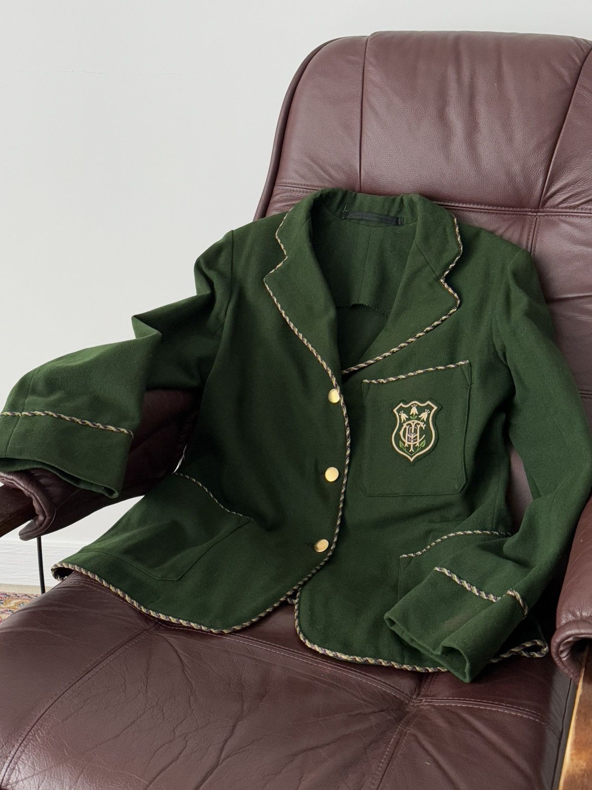 Other Antique ≈1930s European College Women’s Rowing Wool Jacket Size M / US 6-8 / IT 42-44 - 1 Thumbnail