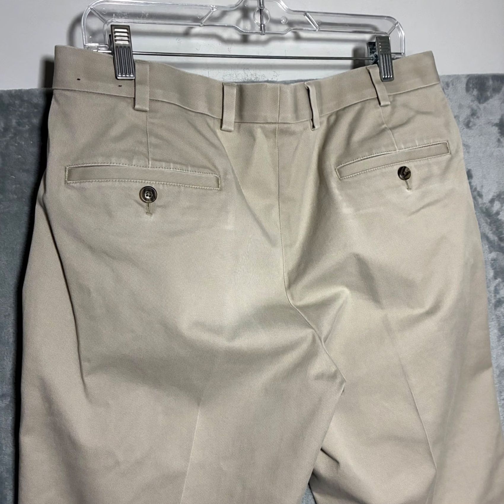 Brooks Brothers Brooks Brothers Clark Fit Advantage Chino Straight Leg Pants Mens 36x32 Khaki Size US 36 / EU 52 - 5 Thumbnail