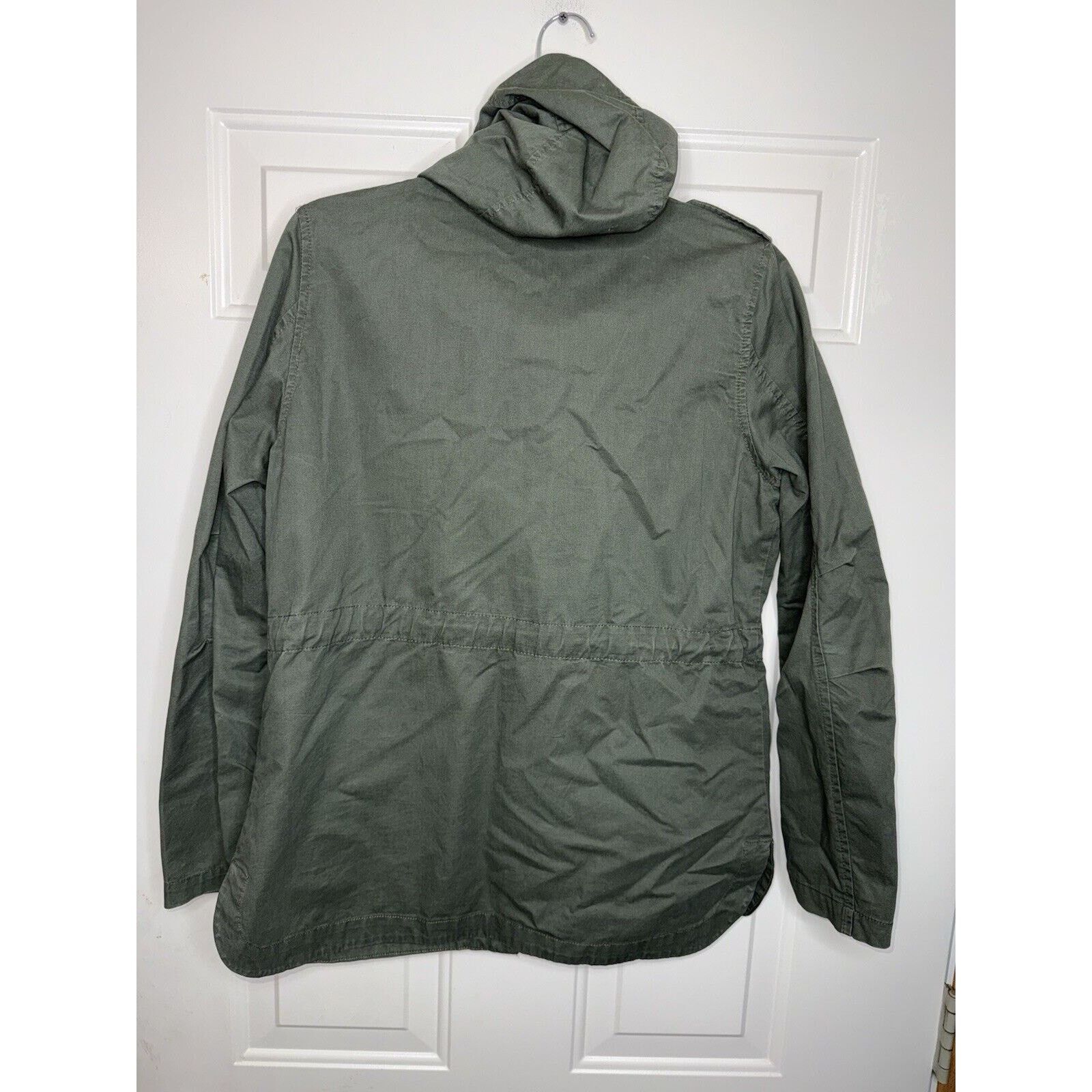 & Other Stories Love Tree Anorak Military Jacket Womens Large Hooded Parka Size L / US 10 / IT 46 - 10 Thumbnail
