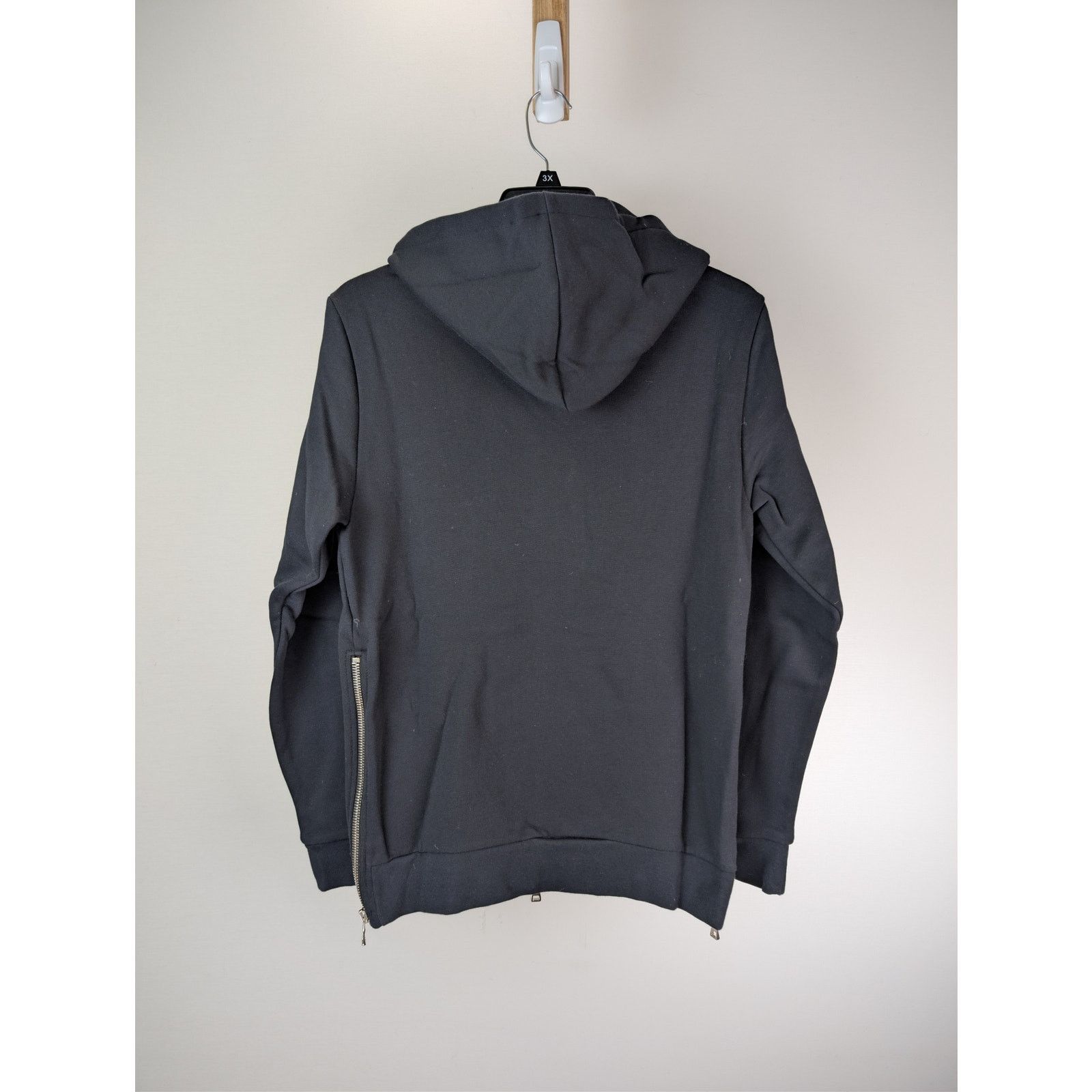 Balmain o1rshd1 Pullover Hoodie in Black Size US M / EU 48-50 / 2 - 11 Thumbnail