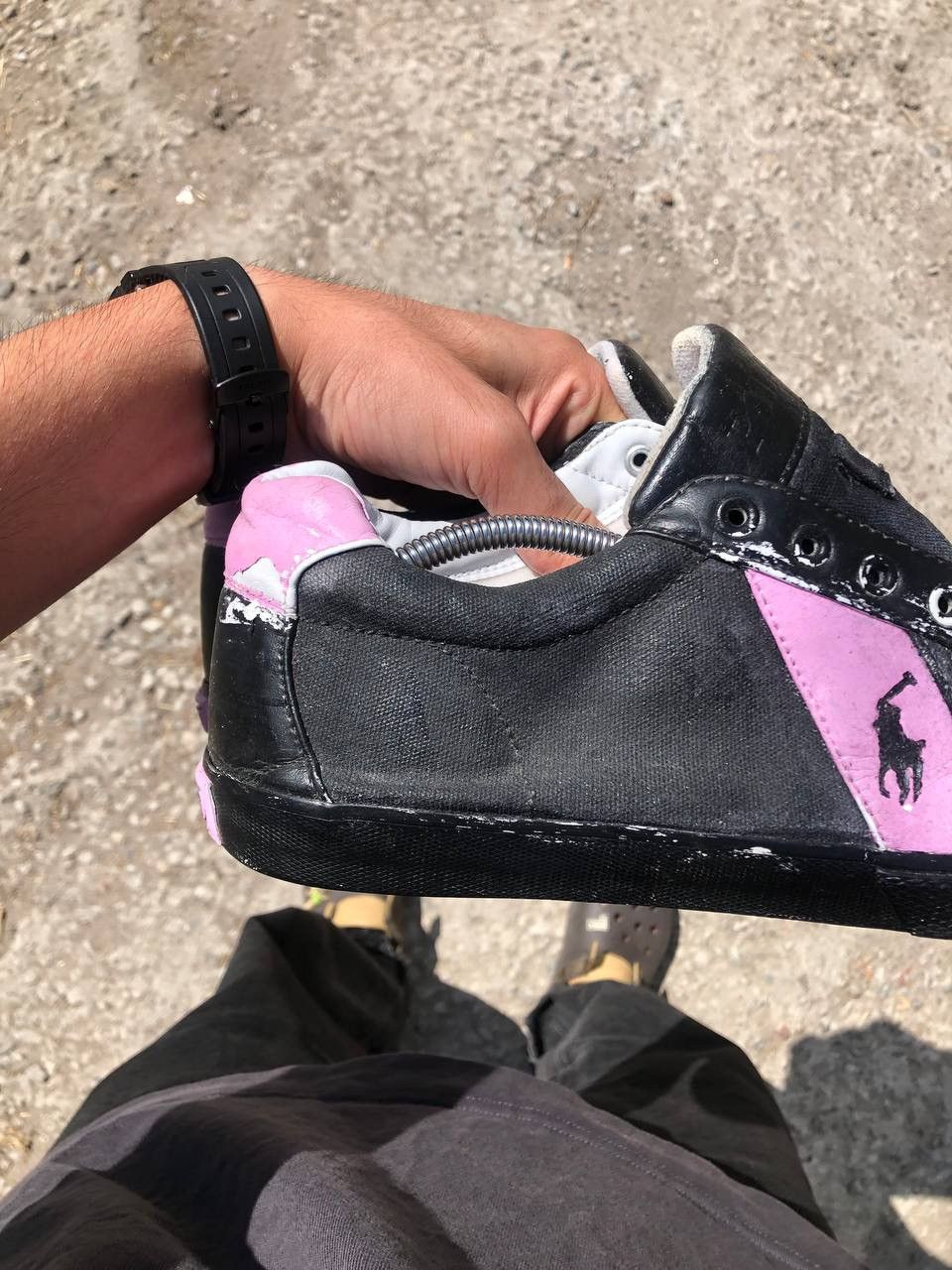 Vintage VERY RARE POLO RALPH LAUREN DESIGNER SNEAKERS RETRO Y2K 90s Size US 12 / EU 45 - 7 Thumbnail