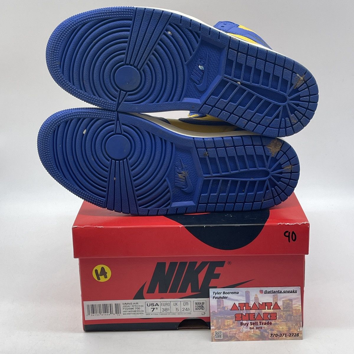 Nike Wmns air Jordan 1 high reverse Laney Size US 7.5 / IT 37.5 - 7 Thumbnail