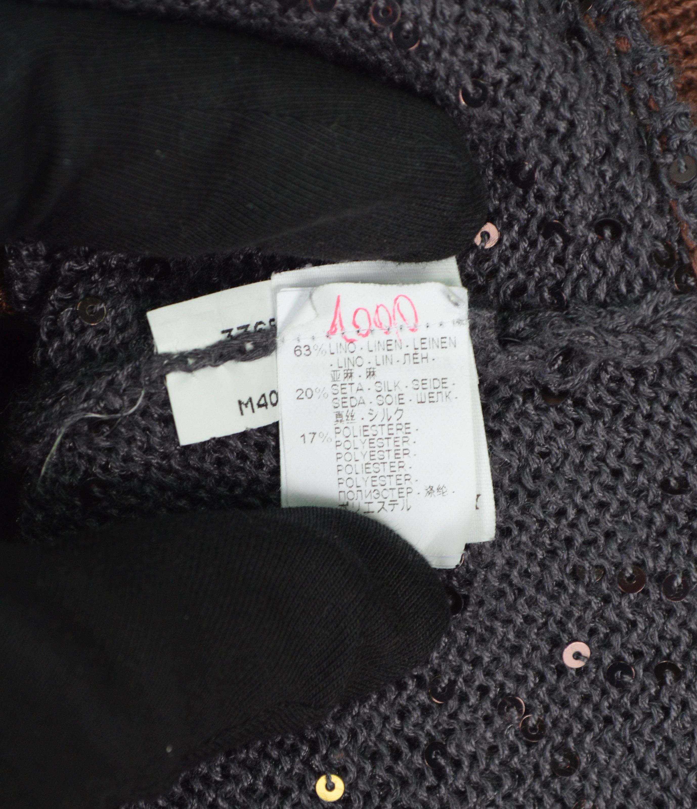 Brunello Cucinelli × Designer Brunello Cucinelli Sequin Linen\Silk Brown Grey Sleeveless Size XXL / US 16-18 / IT 52-54 - 18 Thumbnail