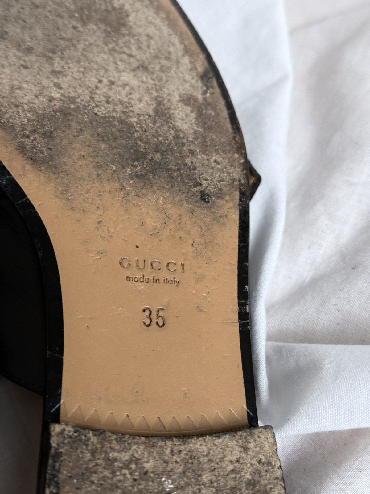 Designer × Gucci Gucci Peyton GG Web Mules Size US 5 / IT 35 - 11 Thumbnail