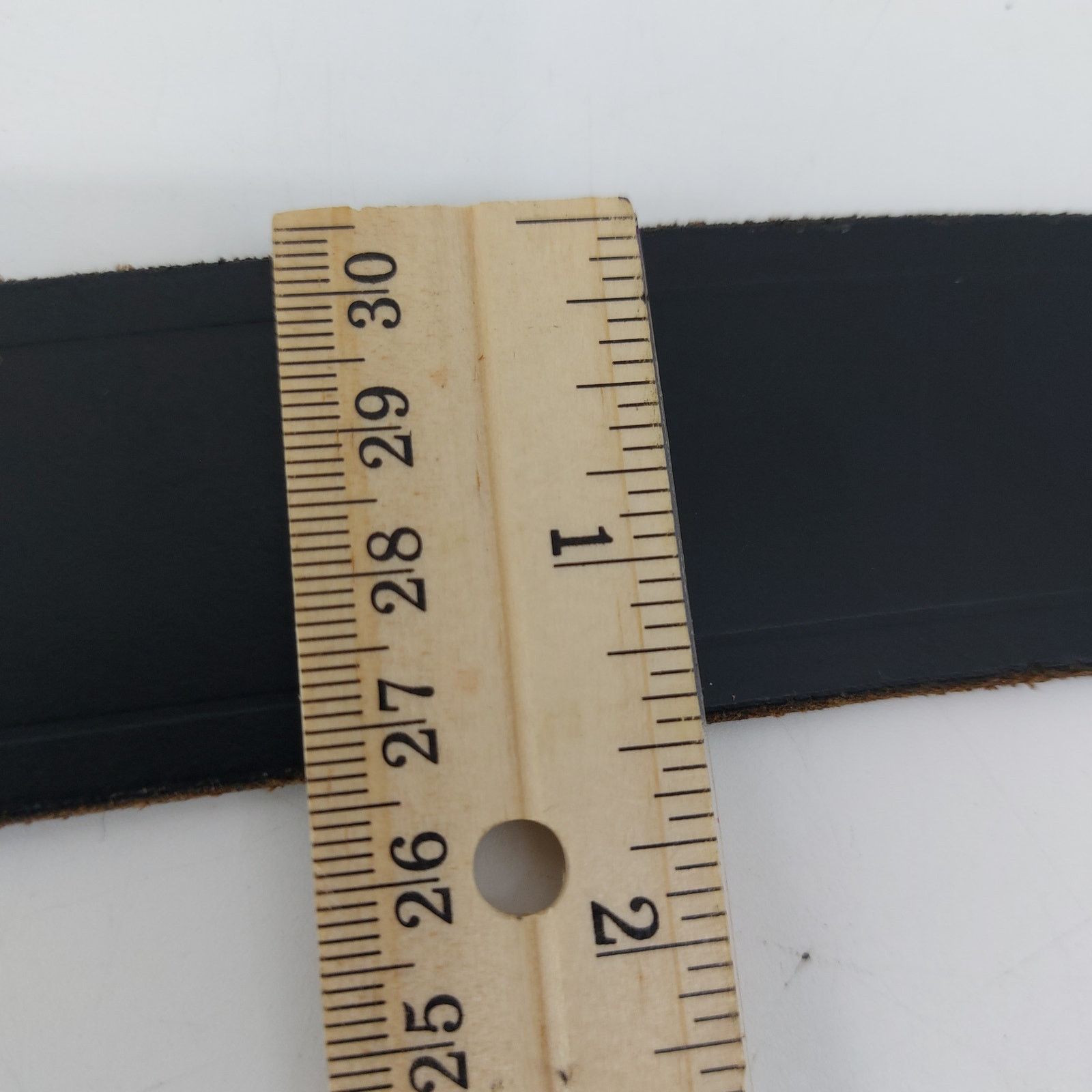Wrangler Wrangler Black Genuine Leather Belt Size 38/95 Size 38 - 2 Thumbnail