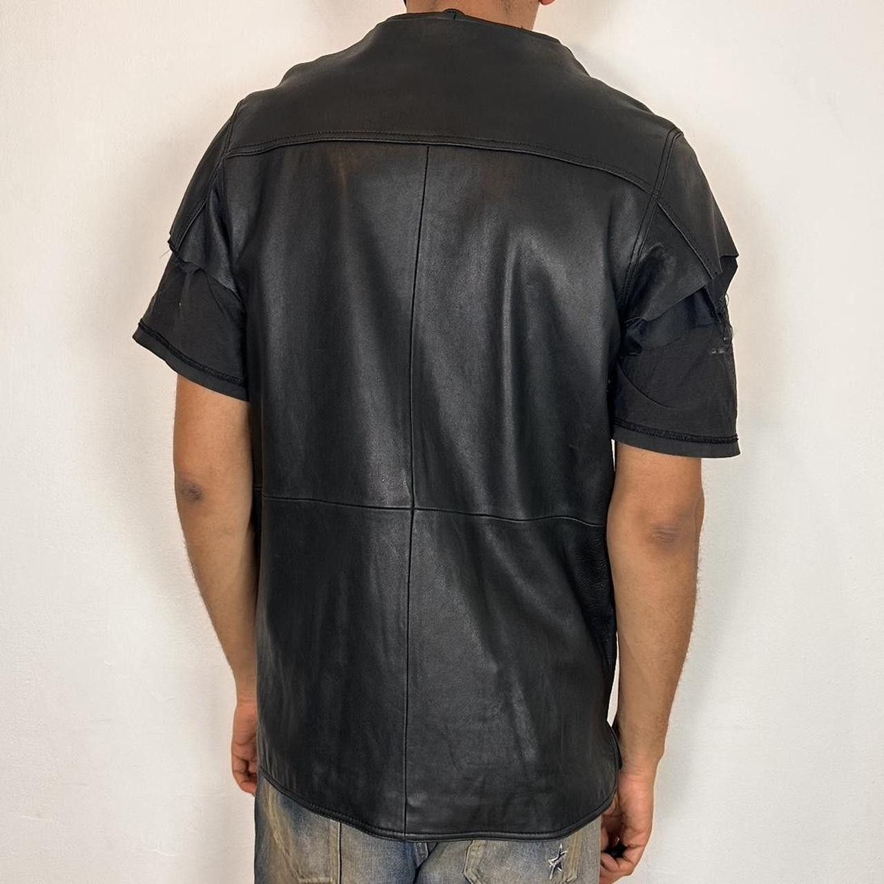 Vintage Vintage Leather Elements Black Short Sleeve Vest - Medium Size US M / EU 48-50 / 2 - 4 Thumbnail