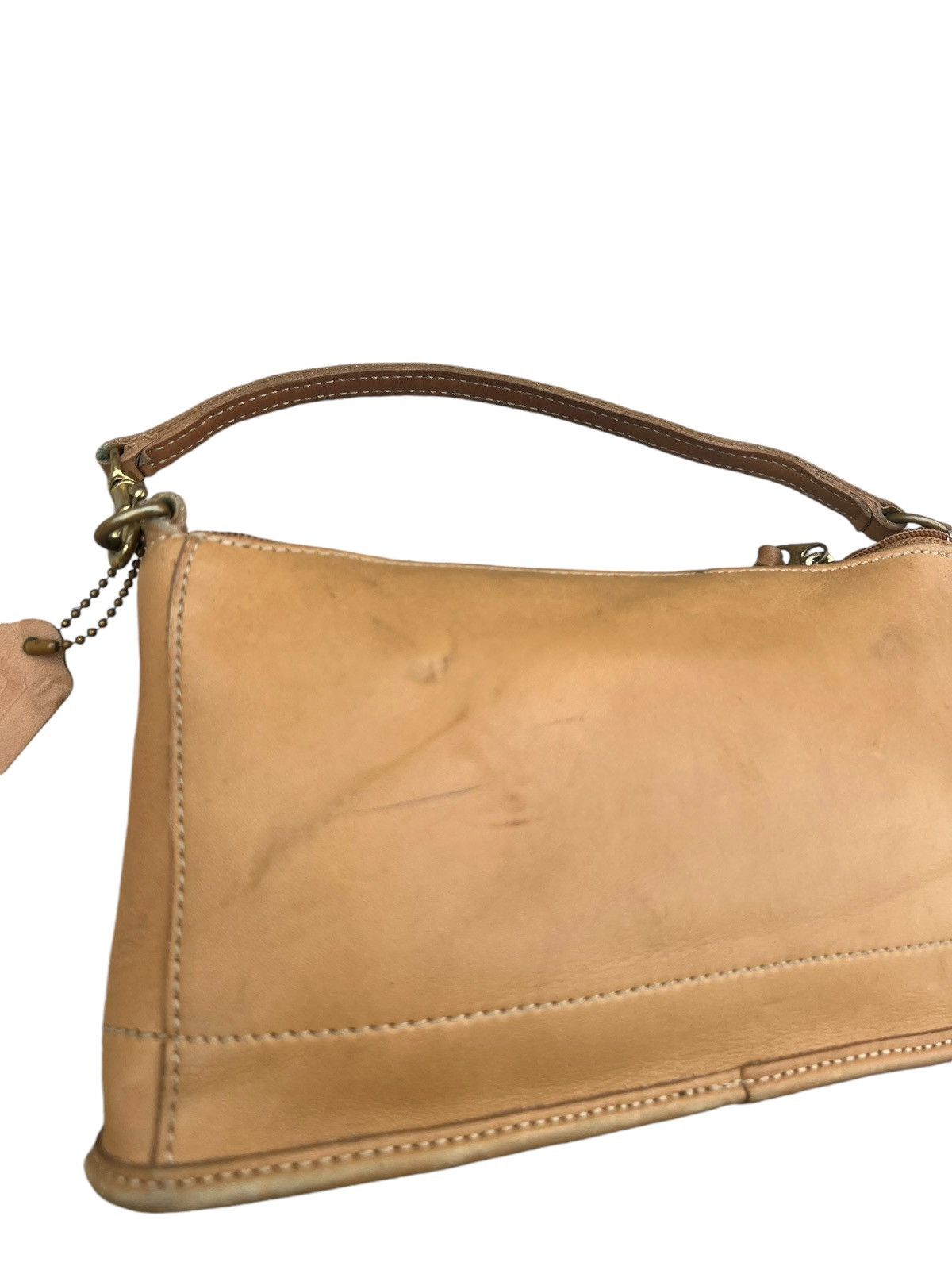 Coach Vintage 90s Coach Made in USA Patina Leather Tiny Bag Size ONE SIZE - 9 Thumbnail