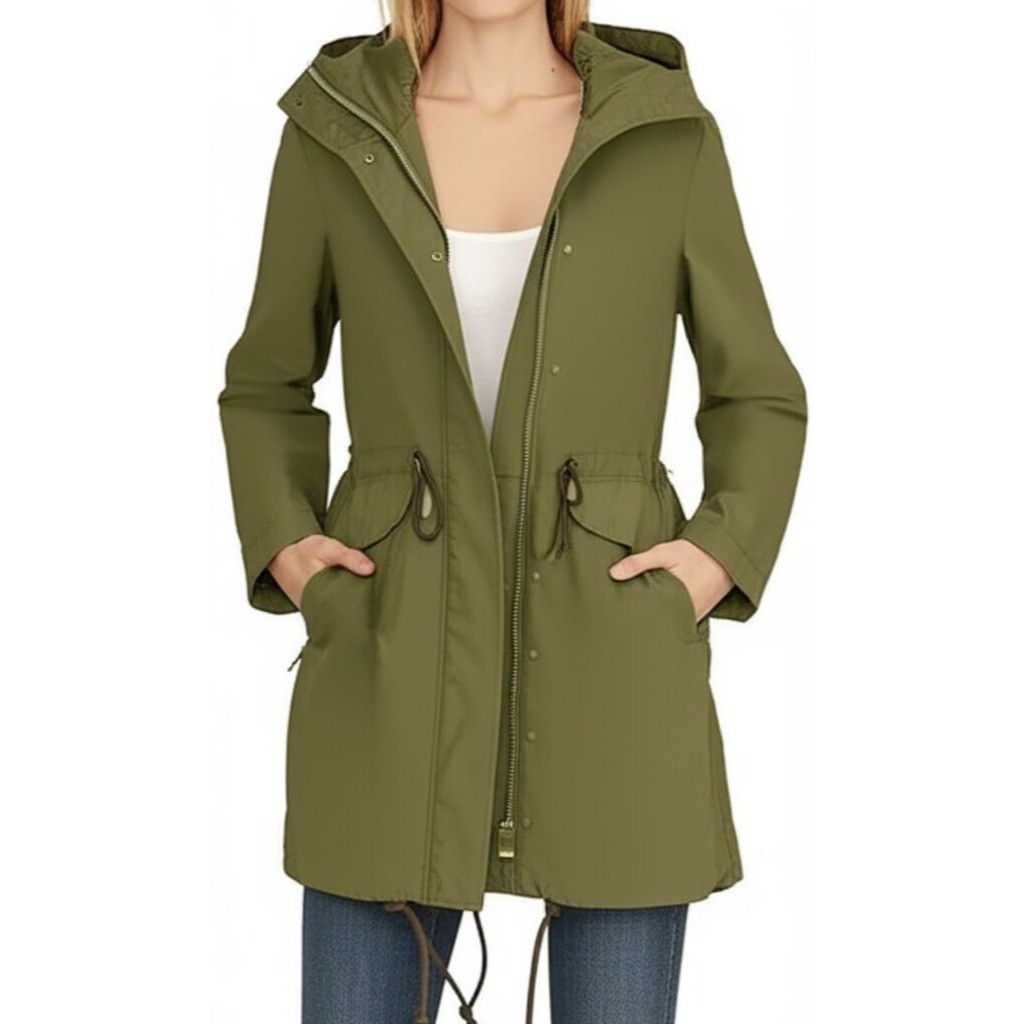 H&M Women's Divided by H&M hooded utility jacket, size medium Size M / US 6-8 / IT 42-44 - 1 Thumbnail