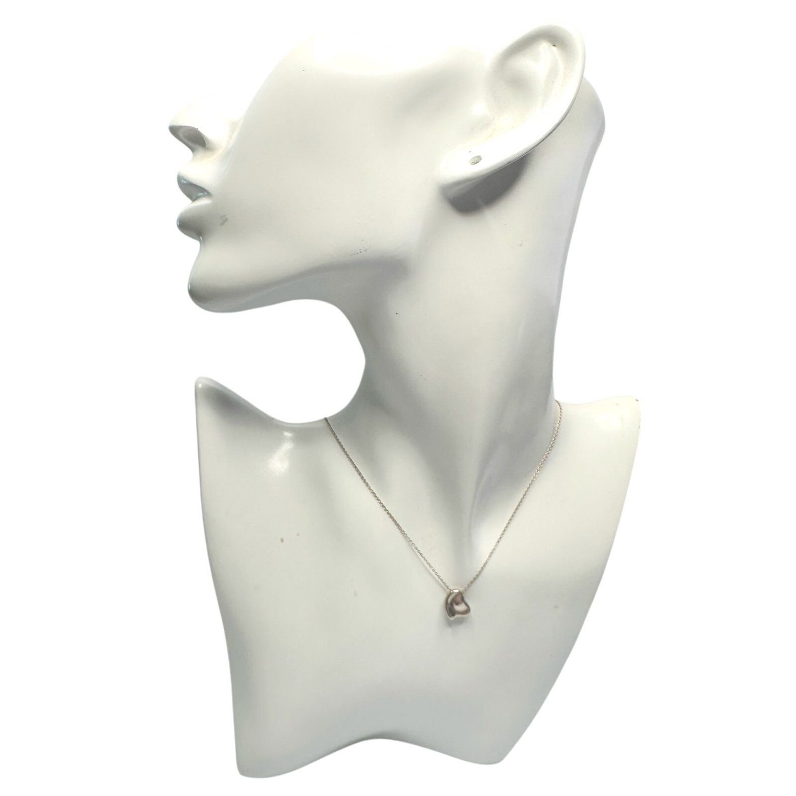 Tiffany & Co. Tiffany and Co Elsa Peretti Full Heart Necklace 16" Dust Bag Size ONE SIZE - 14 Thumbnail