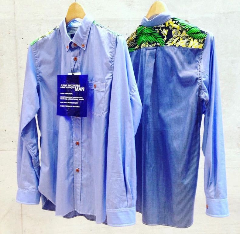 Junya Watanabe Junya Watanabe Blue Long Sleeve Shirt Size M / US 6-8 / IT 42-44 - 1 Thumbnail