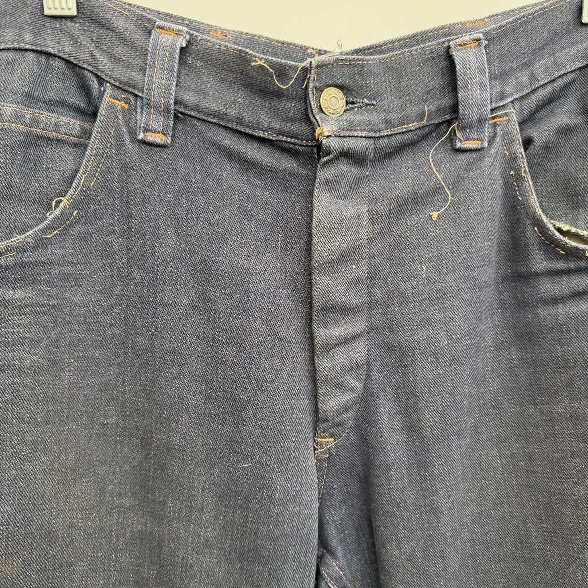 Vintage Vintage Hill & Holt Ltd. “destroyed” deep blue bootcut jeans Size US 34 / EU 50 - 2 Thumbnail