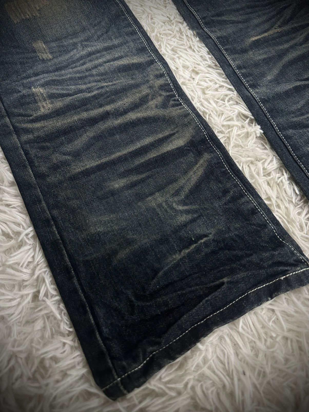 Japanese Brand rare 2000s DIVINER punk distressed denim jeans Size US 31 - 3 Thumbnail