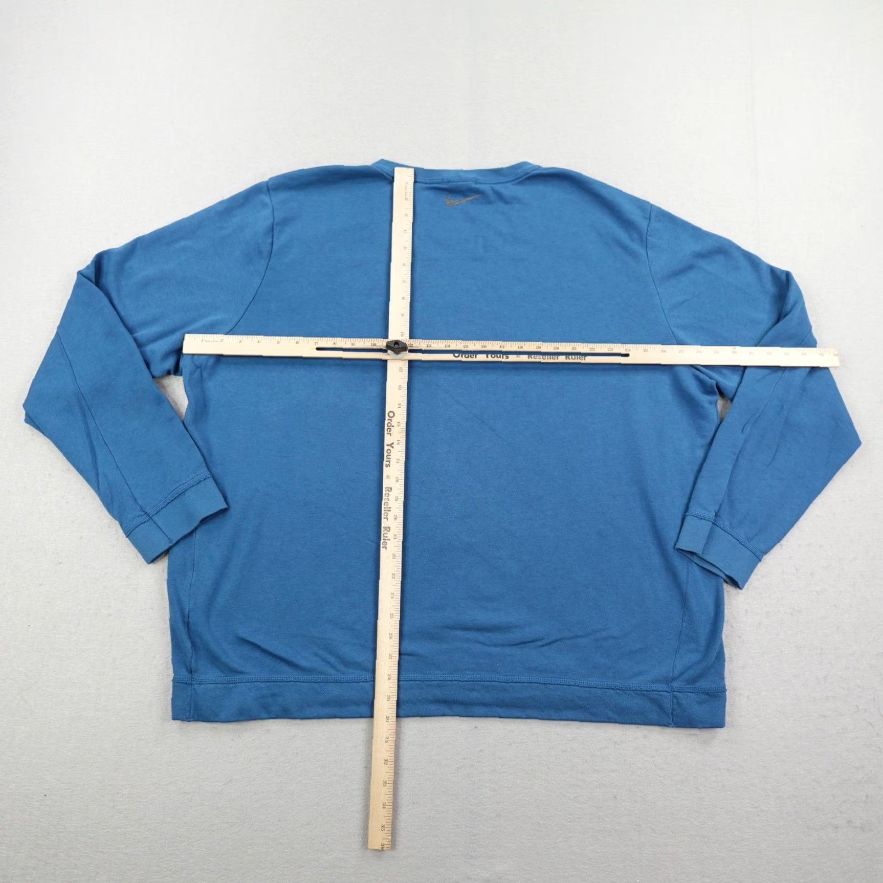Nike Nike Sweatshirt Mens 2XL Tall Blue Therma-FIT Crewneck Pullover Fleece Cotton Blend Yoga Outdoors Sports Thermo-Fit Logo Crew Neck Big & Tall Men Size US XXL / EU 58 / 5 - 3 Thumbnail