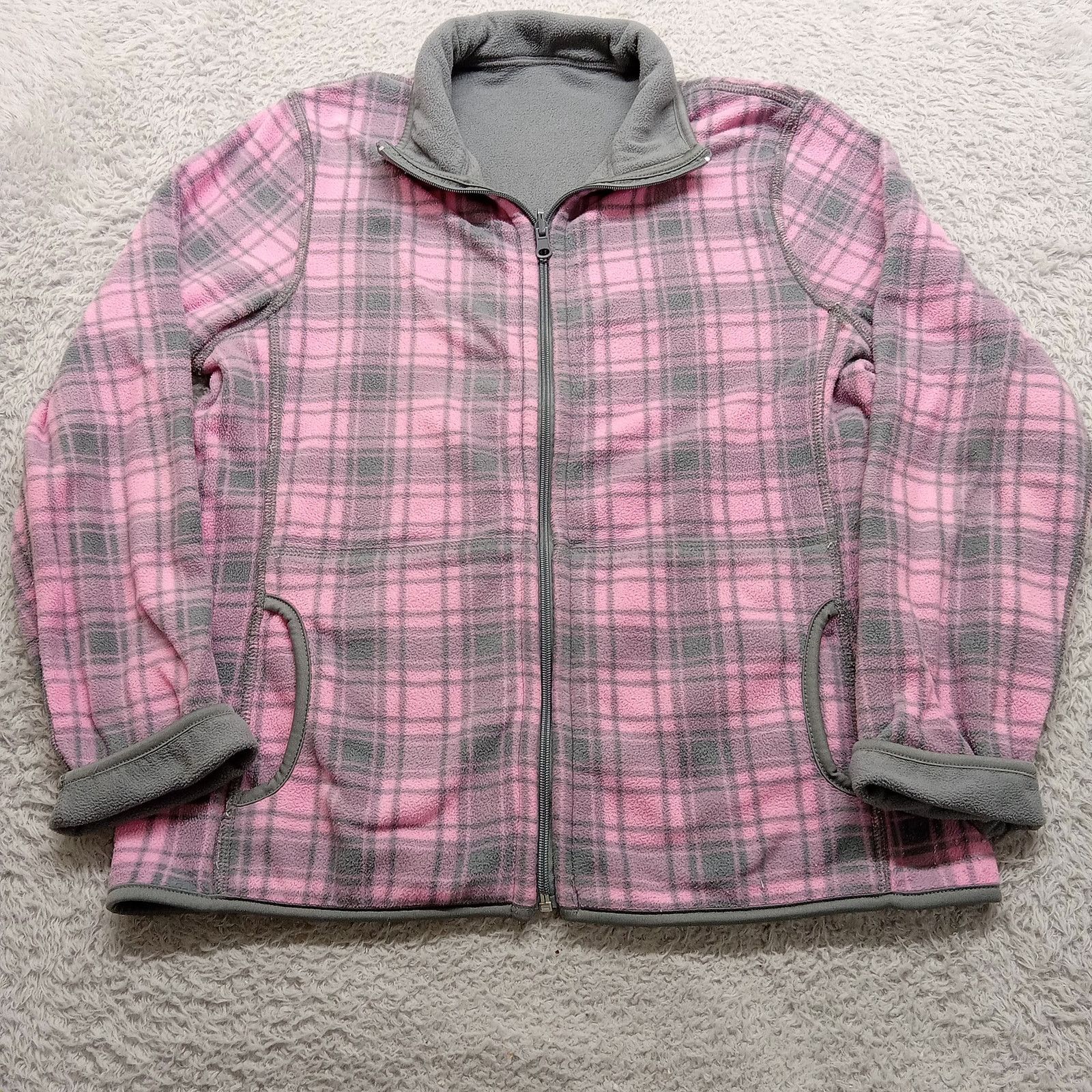 Faded Glory Faded Glory Reversible Jacket M Women's Fleece Grey Pink Size M / US 6-8 / IT 42-44 - 3 Thumbnail
