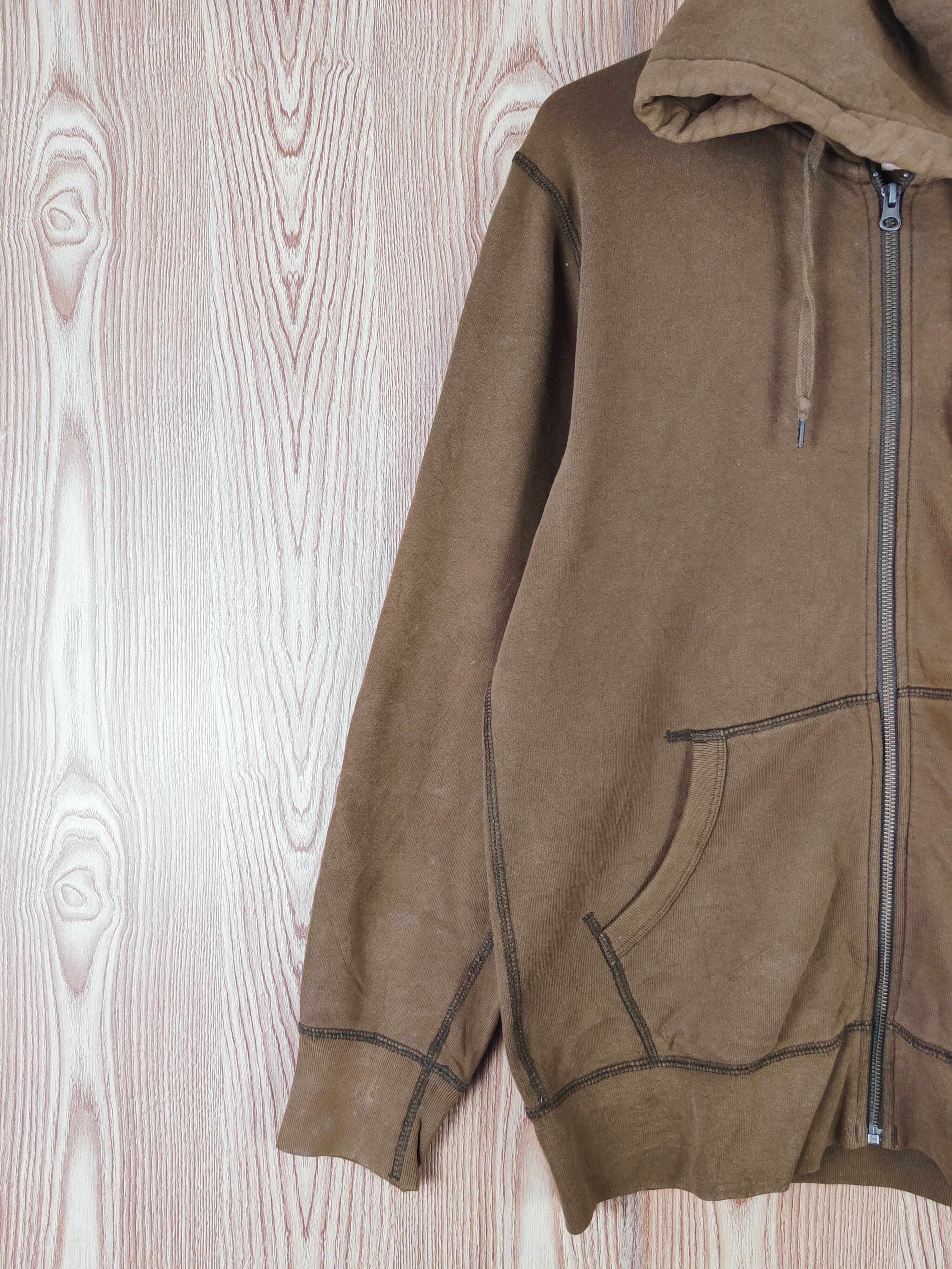 Uniqlo × Vintage Vintage Uniqlo Plain Dark Brown Hoodie Sweaters Size US L / EU 52-54 / 3 - 3 Thumbnail