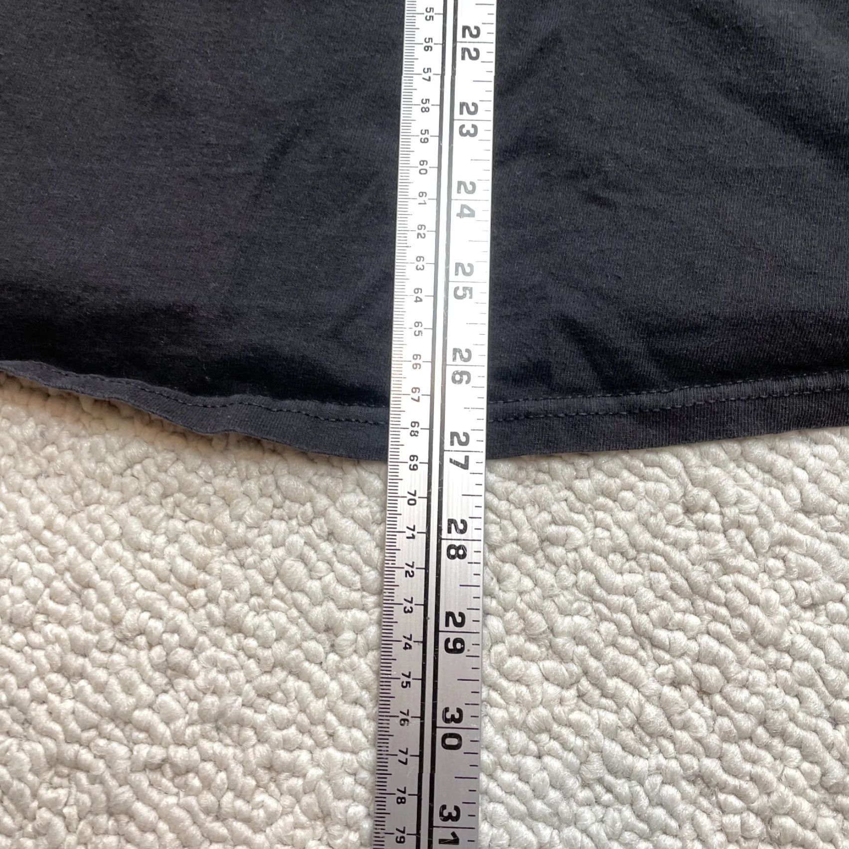 Vintage Allstyle Heavyweight Shirt Mens XL Black Crew Neck Short Sleeve Cotton Solid Top Size US XL / EU 56 / 4 - 3 Thumbnail