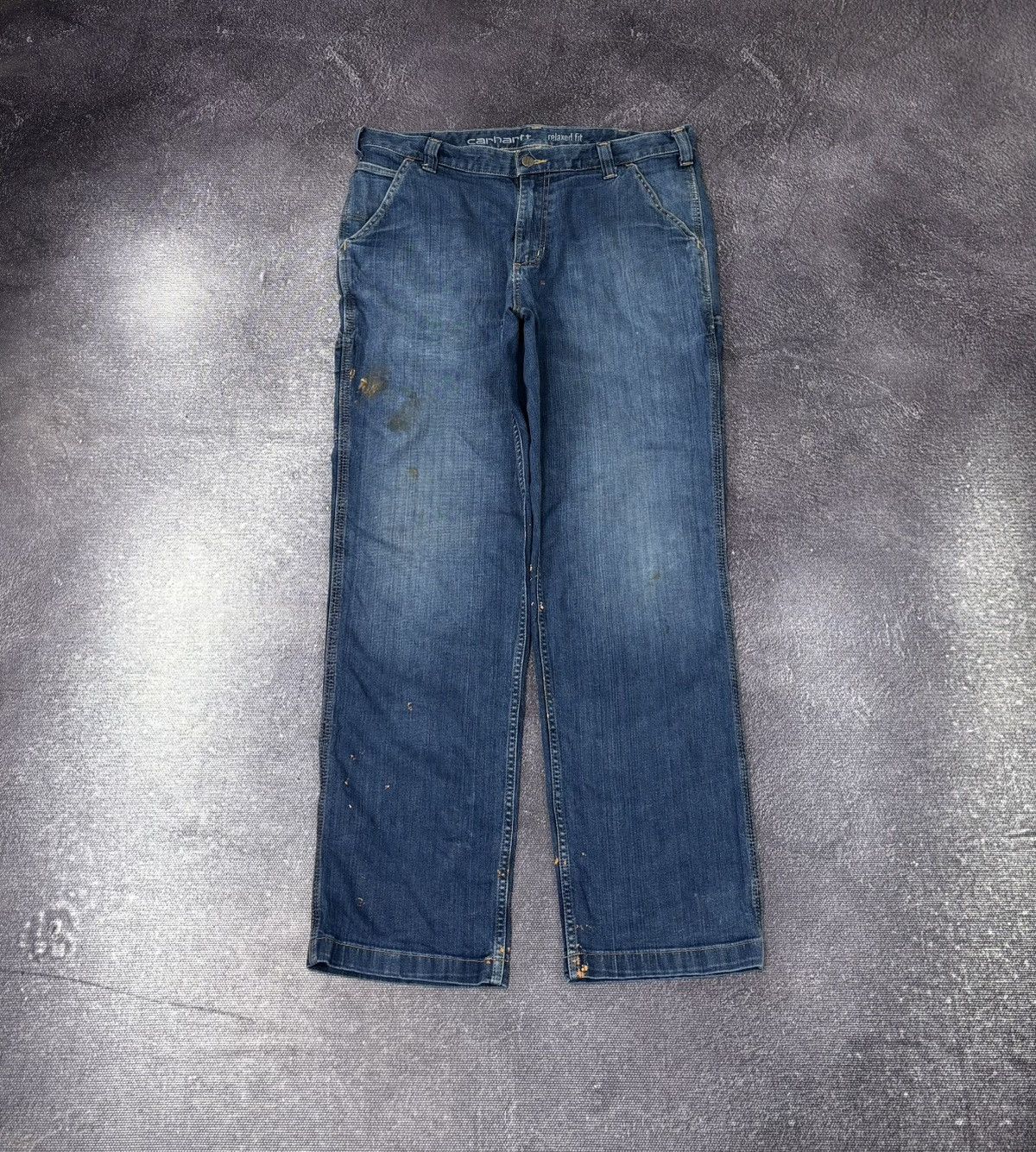 Carhartt Vintage Carhartt Relaxed Fit Blue Work Denim Jeans Size US 36 / EU 52 - 2 Thumbnail