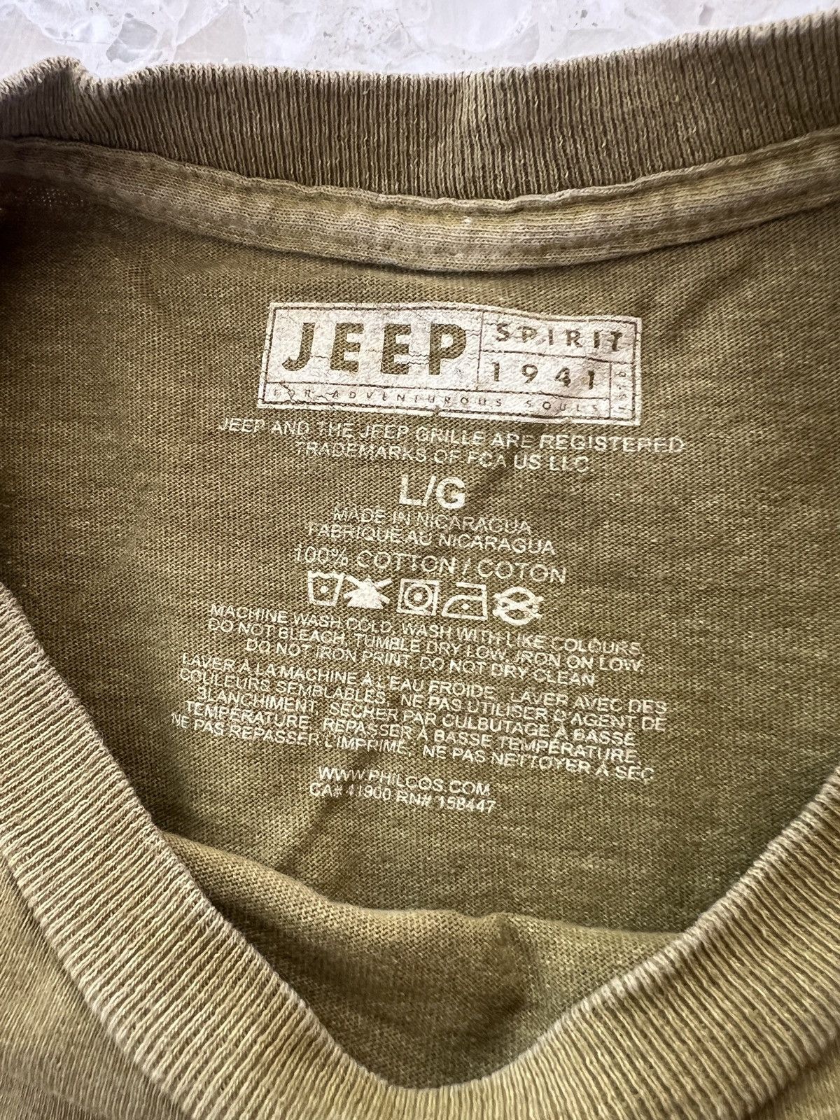 Jeep Jeep Spirit 1941 Rare Shirt Heritage Front Puff Print Logo Size US L / EU 52-54 / 3 - 5 Thumbnail