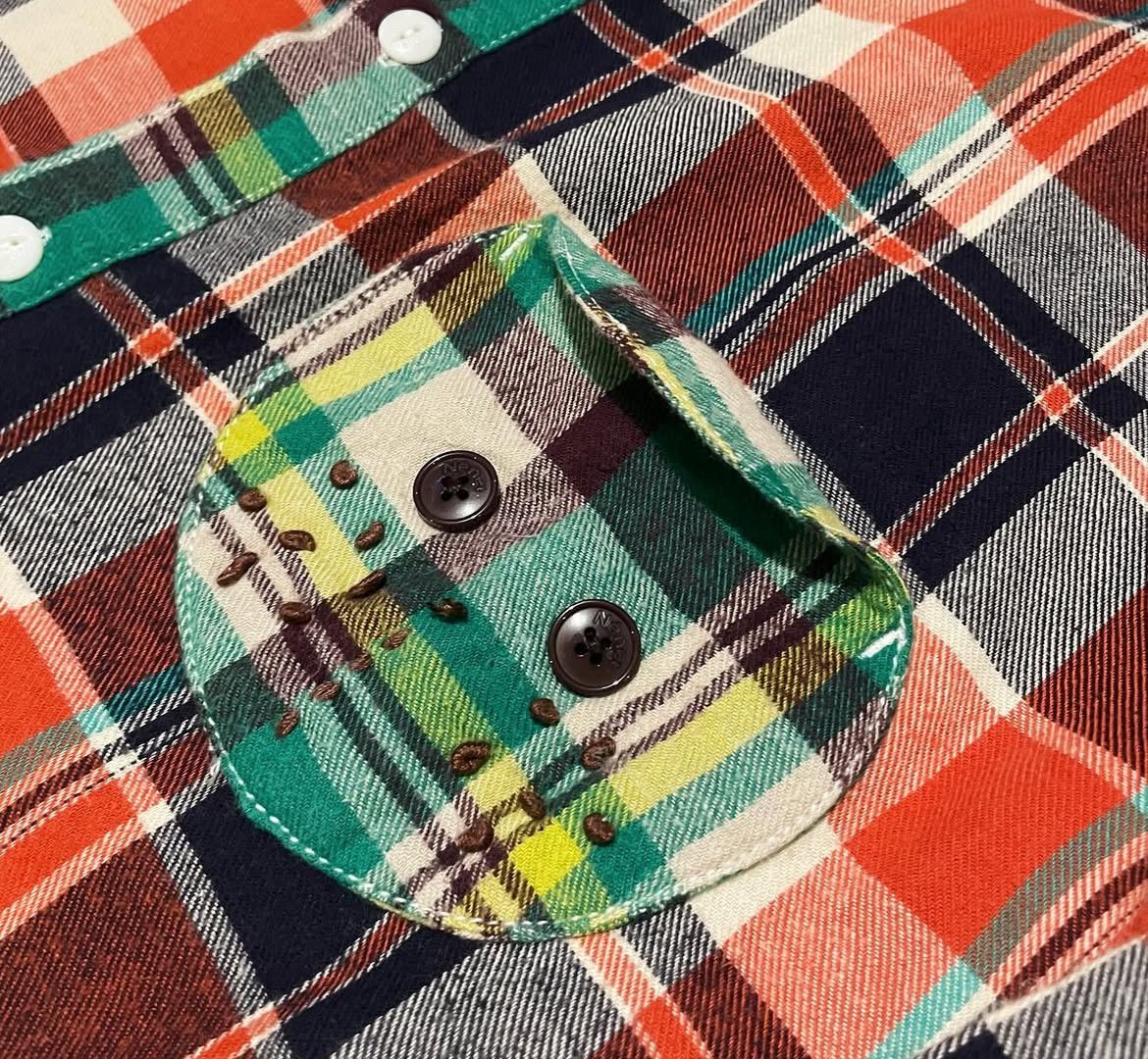 Issey Miyake 2000s Ne-net Plaid Flannel Shirt y2k Size US L / EU 52-54 / 3 - 2 Thumbnail
