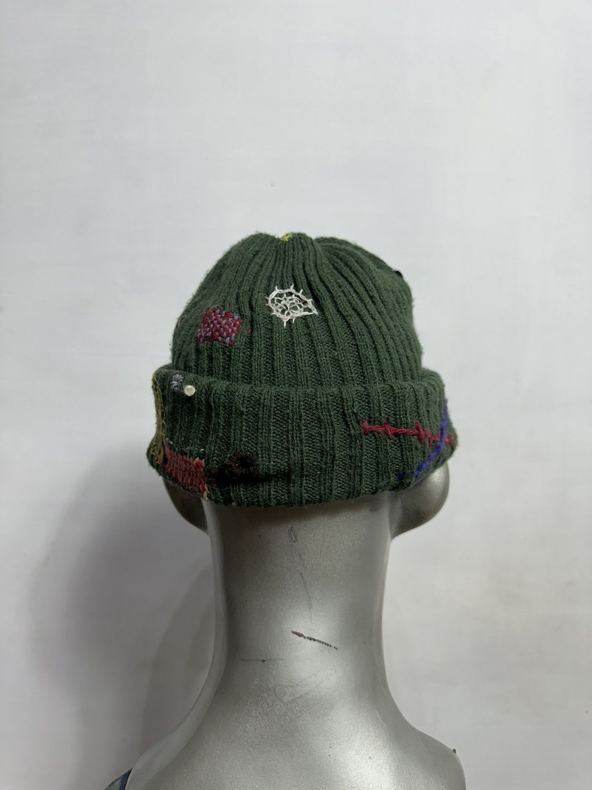 Handmade Custom Nice Design Multicolored Art Knitted Beanie Hats Size ONE SIZE - 5 Thumbnail