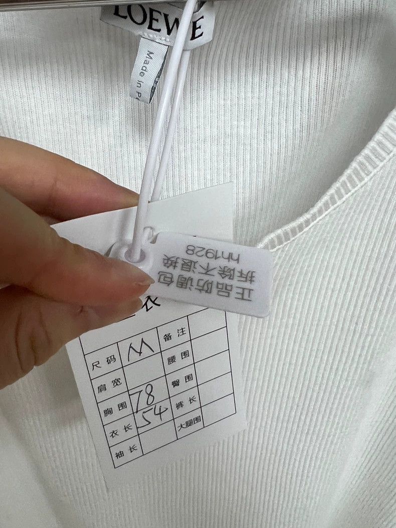 Loewe LOEWE White slogan vest Size M / US 6-8 / IT 42-44 - 5 Thumbnail