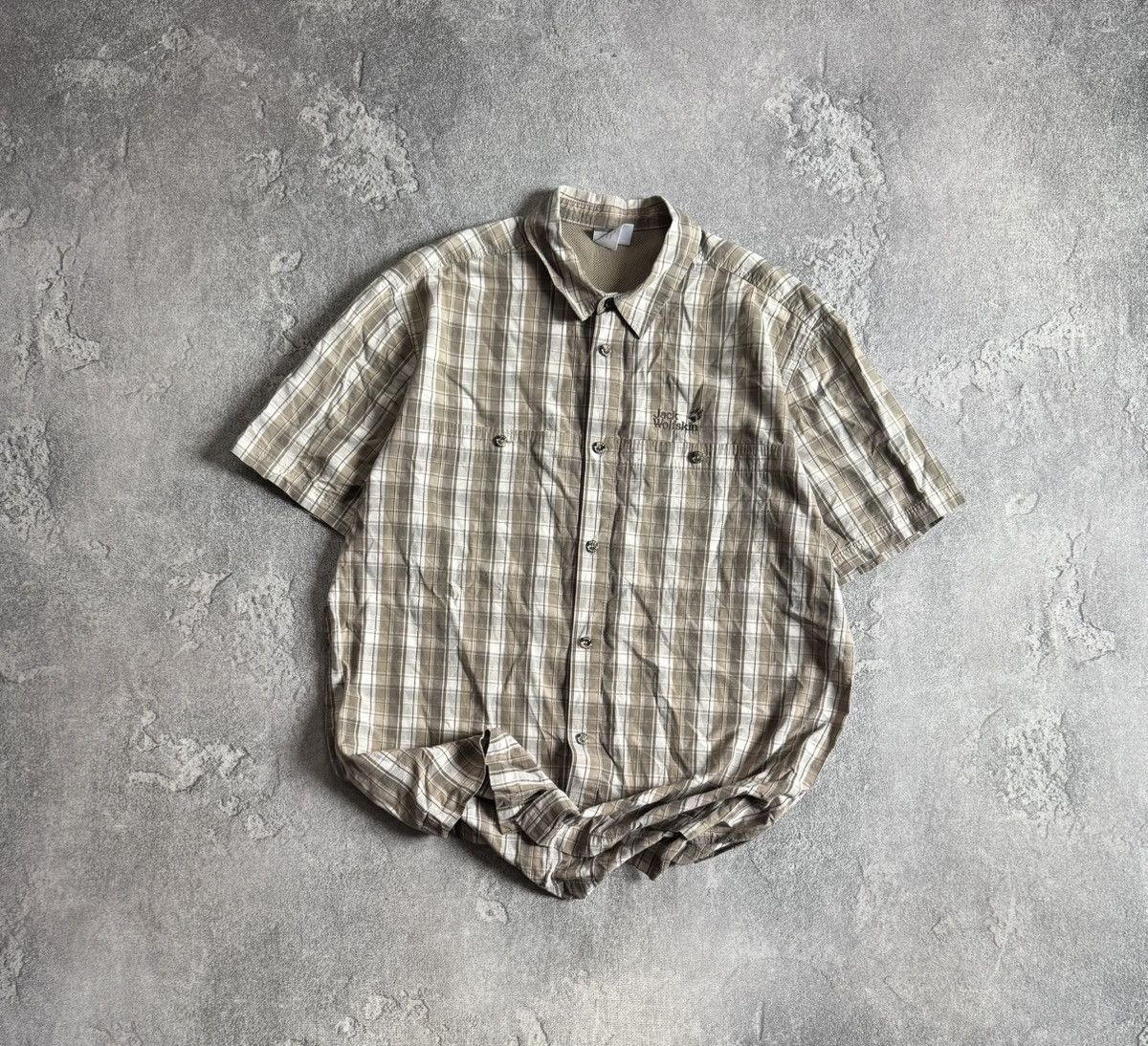 Jack Wolfskin Jack Wolfskin L/XL chekered shirt button up outdoor polo 👕 Size US L / EU 52-54 / 3 - 1 Thumbnail