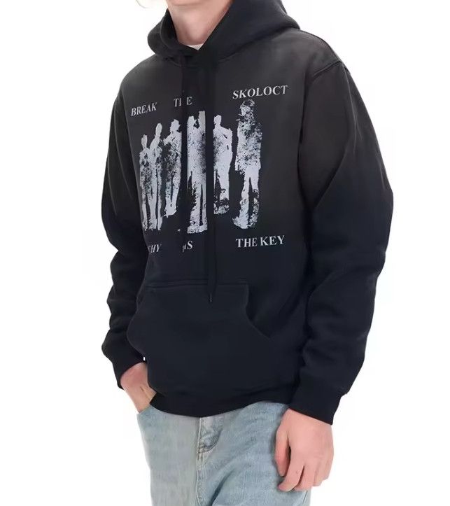 Vintage Spray Gradient Fade Hoodie Y2K Vibe Hype Sweater Tee Winter Size US L / EU 52-54 / 3 - 3 Thumbnail