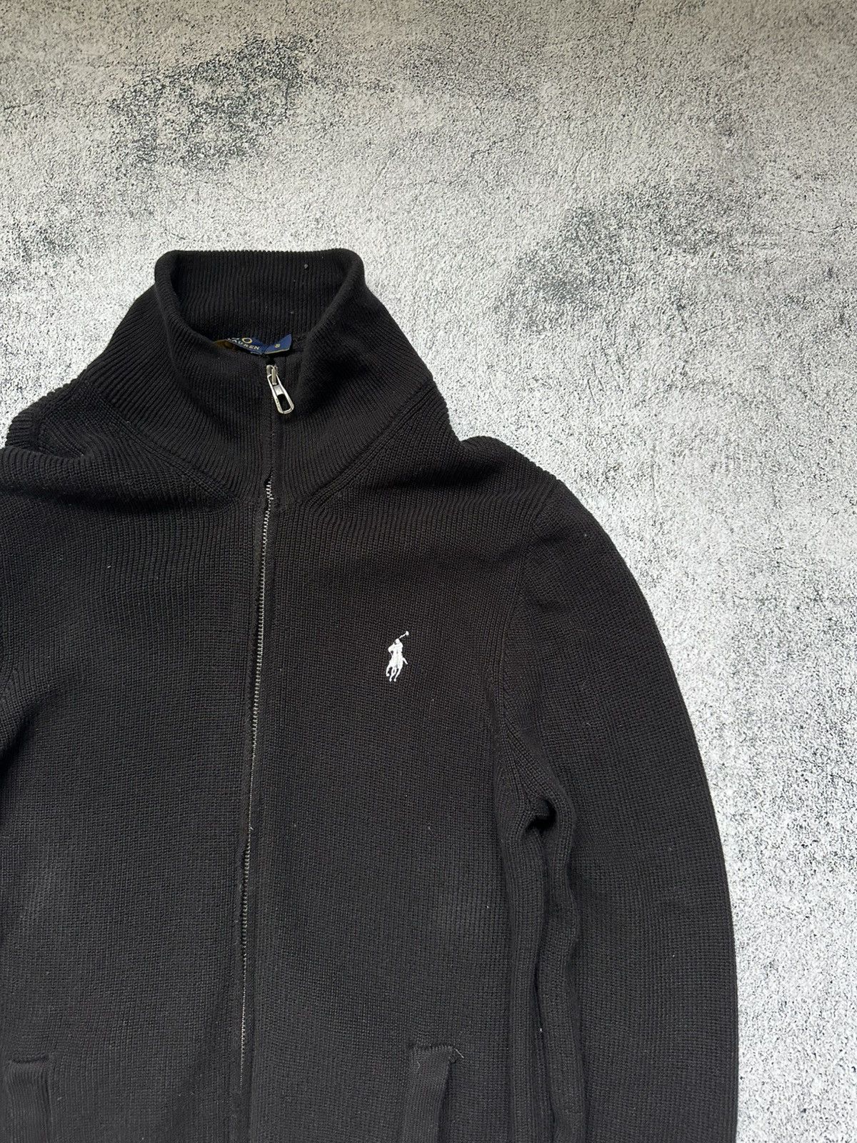 Polo Ralph Lauren Polo Ralph Lauren Tight-Knit Zip Sweater Black Classic Fit Size US S / EU 44-46 / 1 - 6 Thumbnail