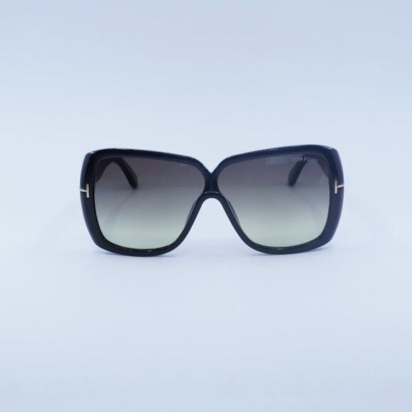 Tom Ford Tom Ford Marilyn FT1037 01B Sunglasses Black Square Frame Size ONE SIZE - 6 Thumbnail