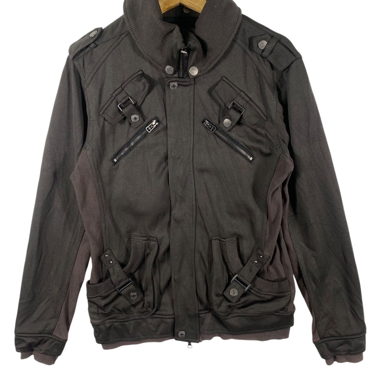 In The Attic In The Attic Distressed Style Punk Zipper/Button Jacket Size US L / EU 52-54 / 3 - 4 Thumbnail