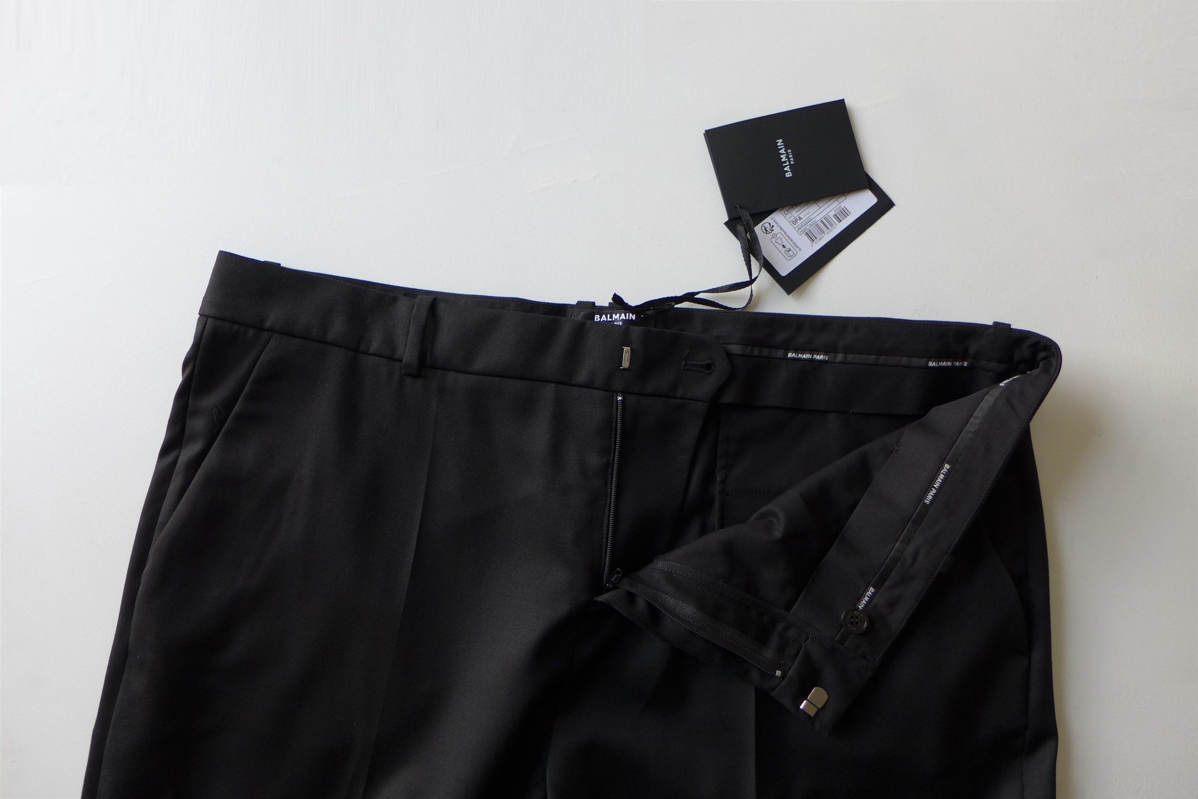 Balmain Balmain Tailored Trousers - Black Wool Size US 38 / EU 54 - 11 Thumbnail