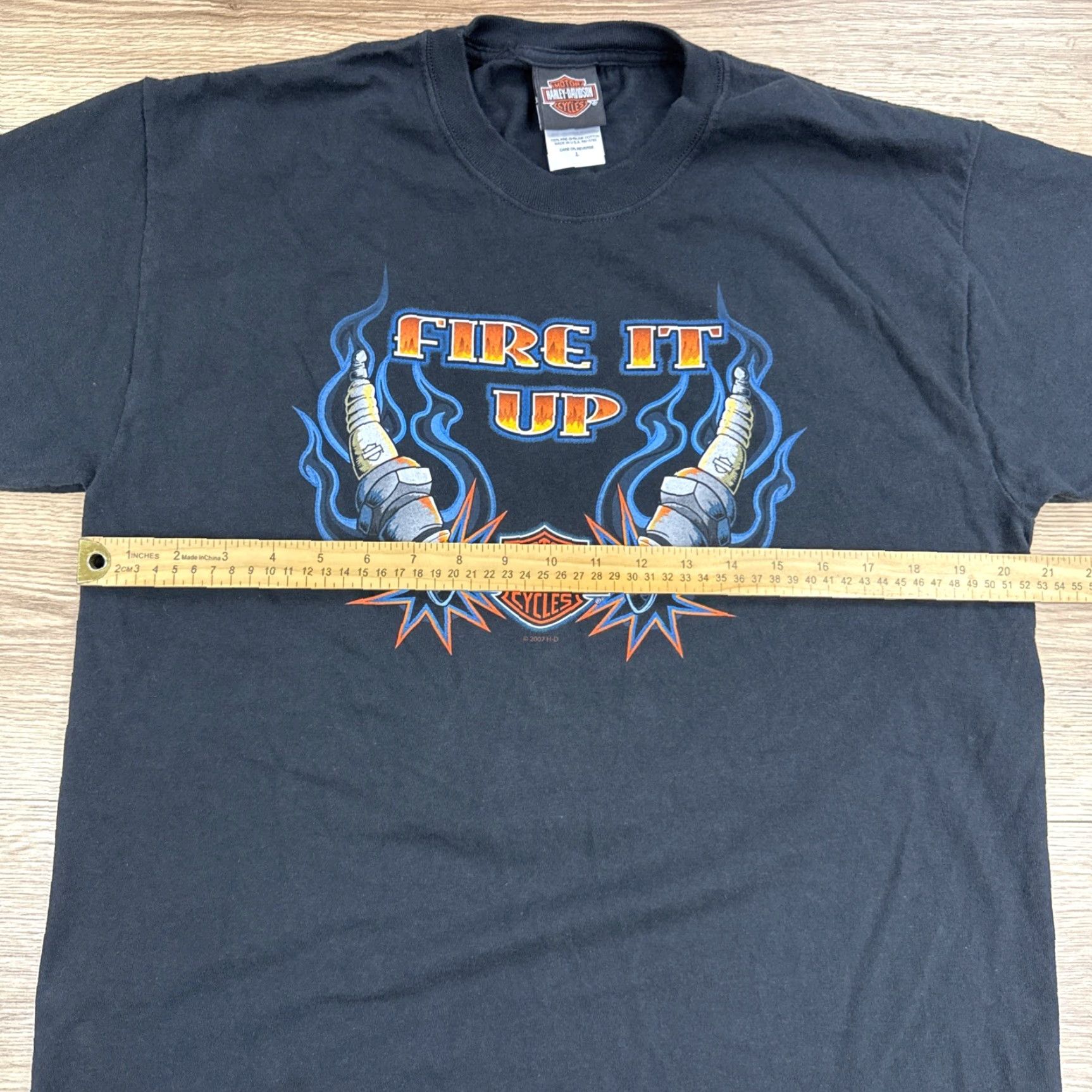Harley Davidson Harley-Davidson Shirt Men L Black Fire It Up Smokey Mountain Tenn T-Shirt Size US L / EU 52-54 / 3 - 6 Thumbnail