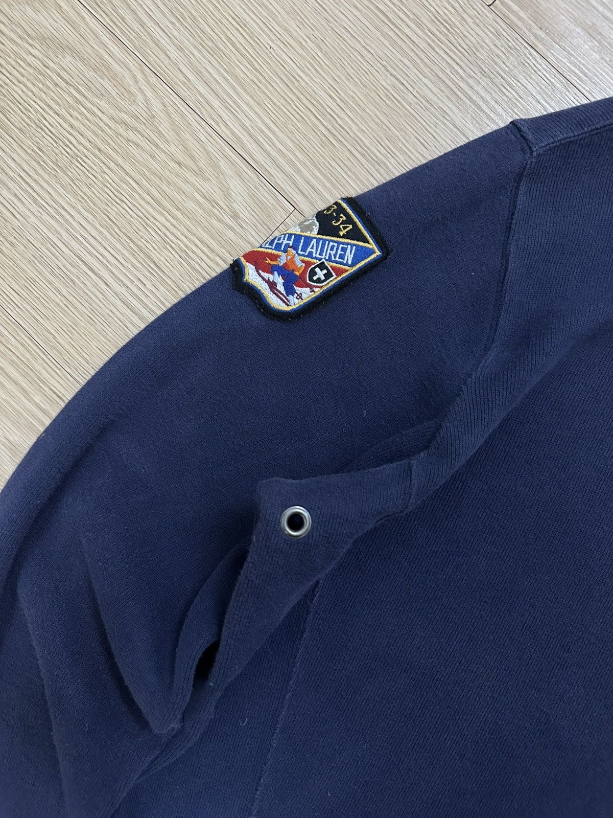 Beauty Beast × Polo Ralph Lauren × Vintage Vintage 90s Polo Ralph Lauren Snowboard Patches Half Zipper Size US L / EU 52-54 / 3 - 5 Thumbnail