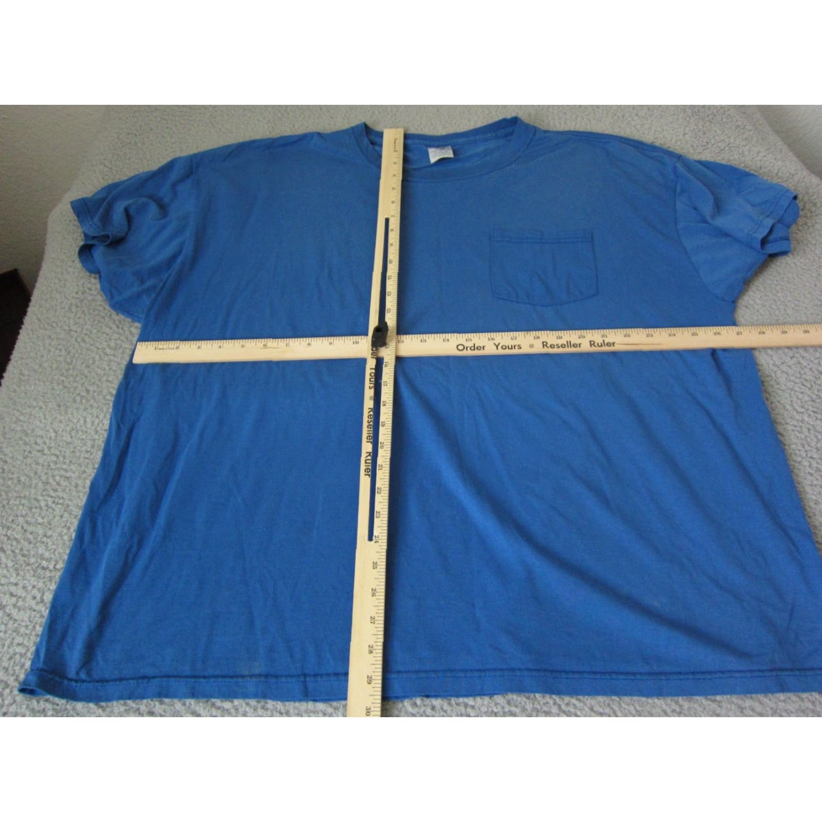 Jerzees VINTAGE Jerzees Shirt Mens 3X Blue T Shirt Casual Blank Tee Crew Neck Short Sleeve Cotton Jersey 70s 80s 90s Classic Men Size US XXL / EU 58 / 5 - 6 Thumbnail