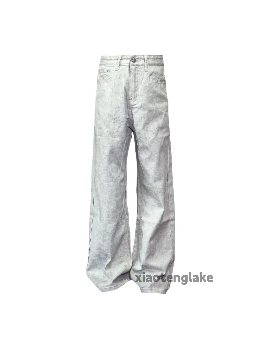 Jean Unisex utility stain paint grunge punk yuppie flared jeans Size US 36 / EU 52 - 4 Thumbnail