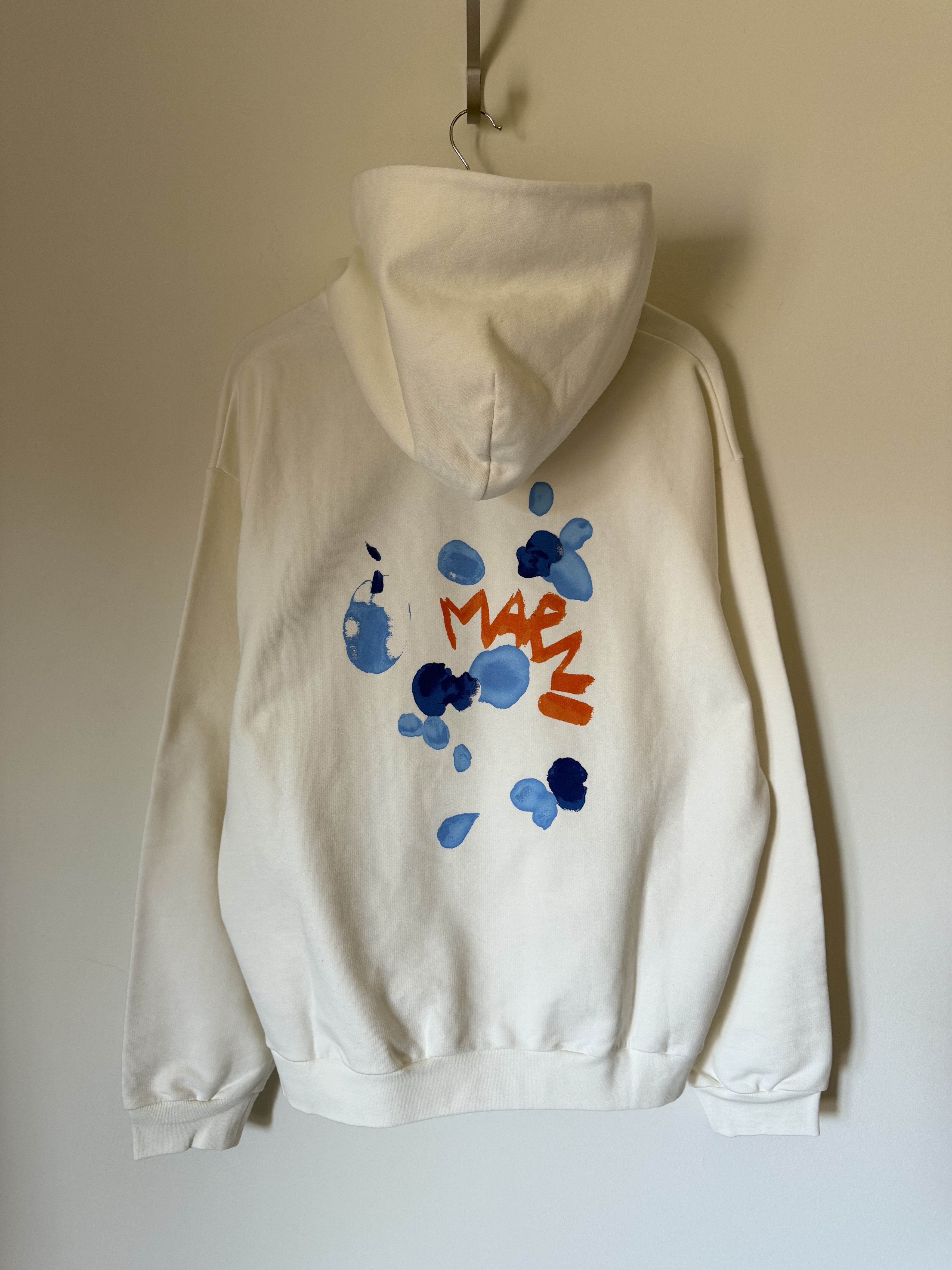 Marni Marni Dripping Flower Hoodie in White Size US M / EU 48-50 / 2 - 1 Thumbnail