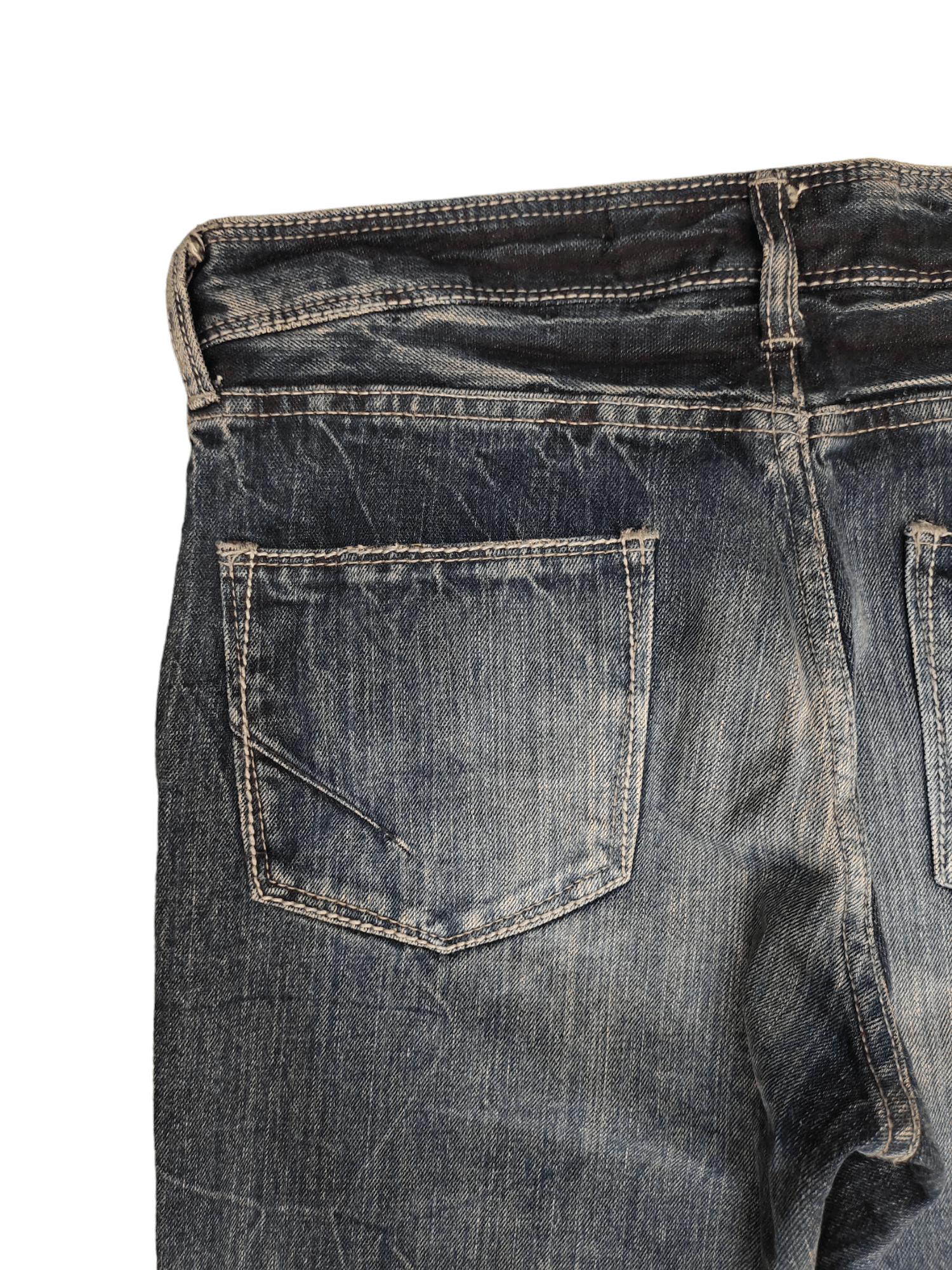GOSTAR DE FUGA Gostar De Fuga Japan Clawmark Distress Faded Denim Jeans Y2k Size US 31 - 15 Thumbnail