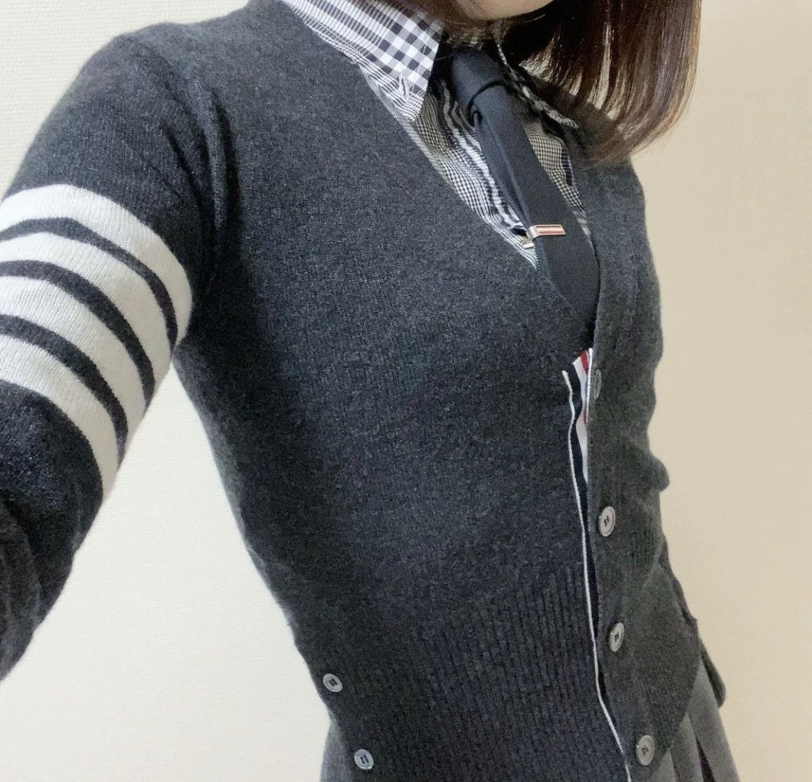 Thom Browne Thom Browne Grey Knit Sweater Size 0 No Tags No Pockets Size XS / US 0-2 / IT 36-38 - 9 Thumbnail