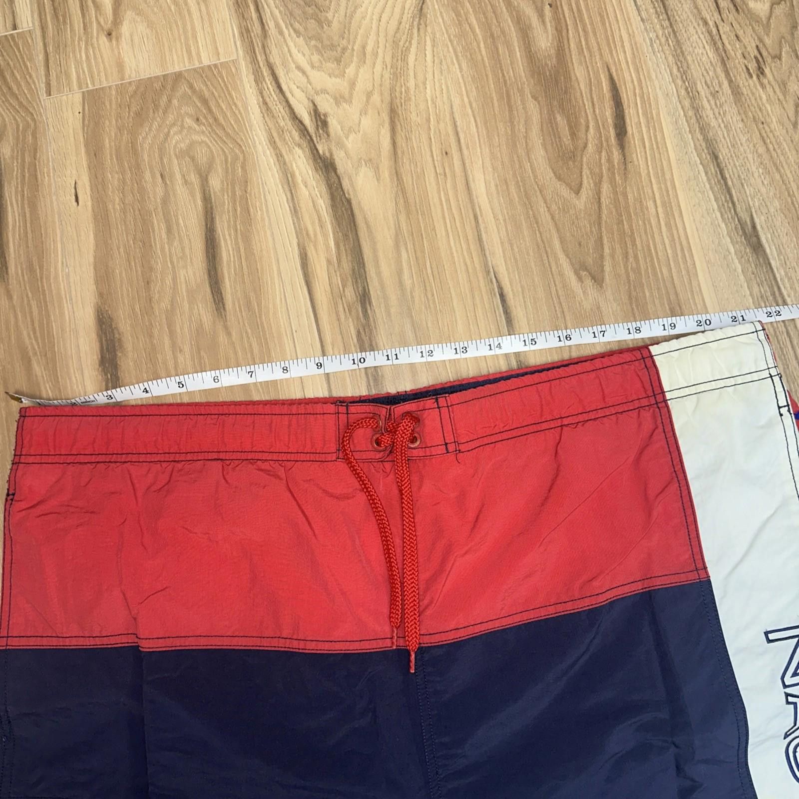 Nautica Nautica Mens Swim Trucks Size XL Red, White, Navy Drawstring Size US 36 / EU 52 - 5 Thumbnail