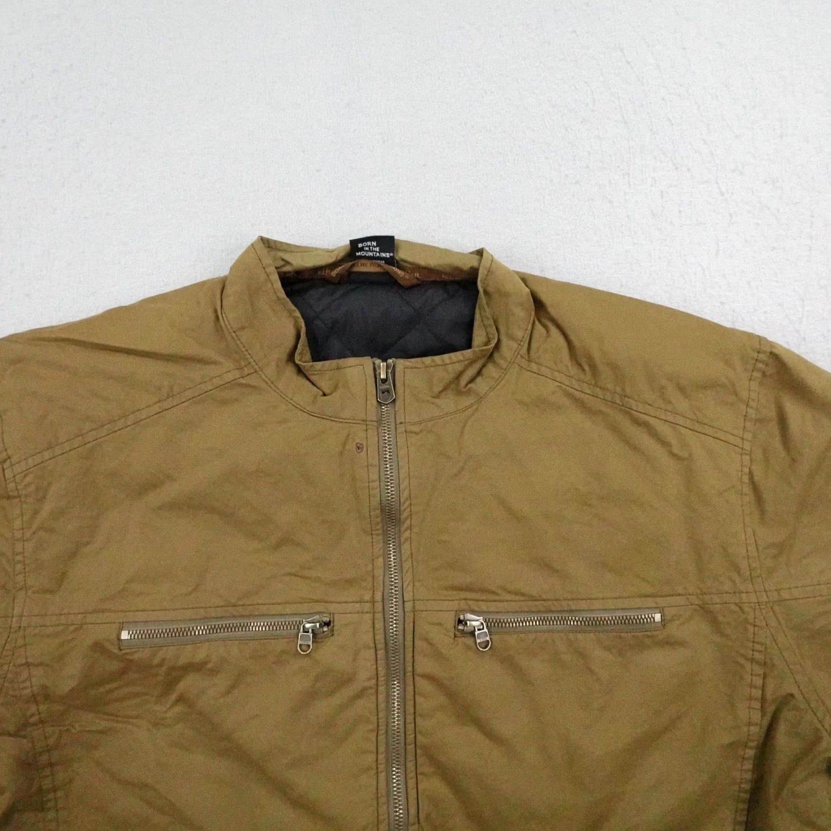 Vintage Kuhl Jacket Mens 2XL Brown Kaffe Racer Coat Full Zip Up Insulated Bomber Moto Jacket Size US XXL / EU 58 / 5 - 2 Thumbnail