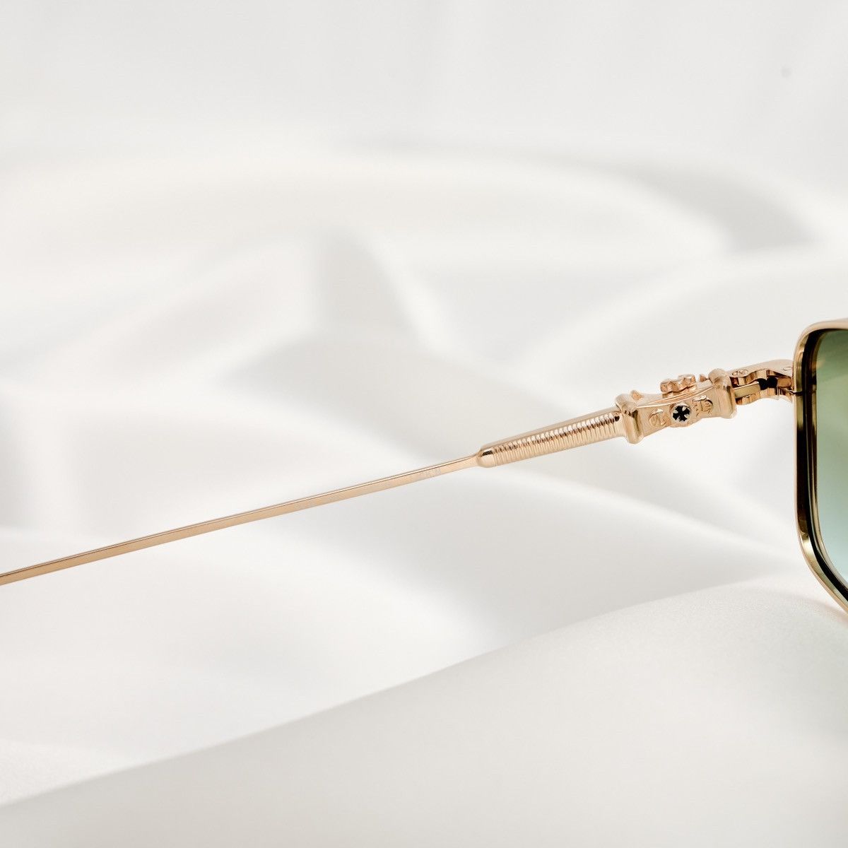 Chrome Hearts CHROME HEARTS LICK'N GOLD PLATED - SHINY SILVER SUNGLASSES Size ONE SIZE - 5 Thumbnail