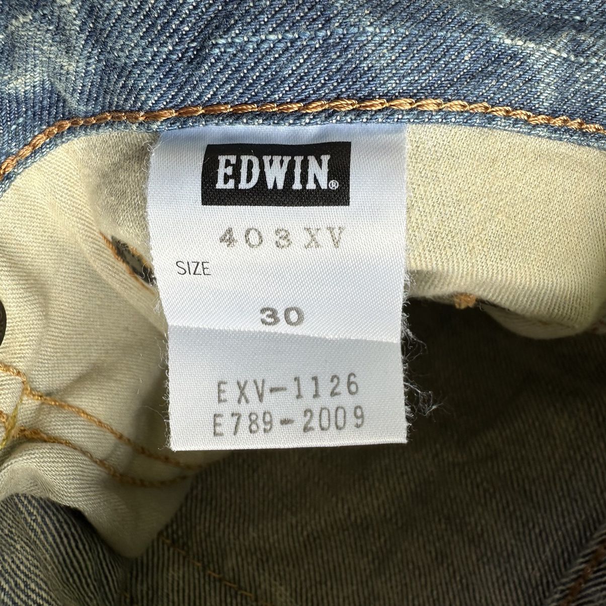 Japanese Brand Vintage 💥 Edwin Patchwork Faded Rusty Denim Jean Pant Faded Size US 32 / EU 48 - 8 Thumbnail