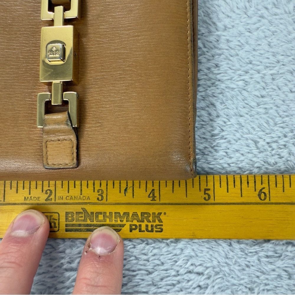 Gucci Gucci Authentic Jackie Mustard yellow leather wallet W/Bag Size ONE SIZE - 6 Thumbnail