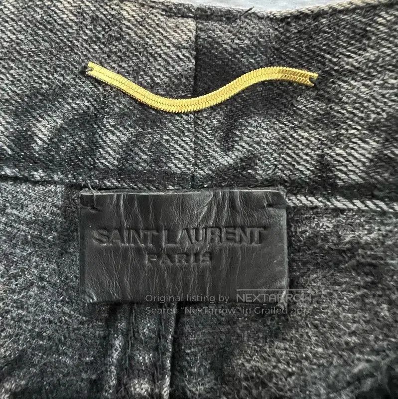 Yves Saint Laurent YSL Summer Gray Cotton Women's Shorts . Size 28" / US 6 / IT 42 - 3 Thumbnail