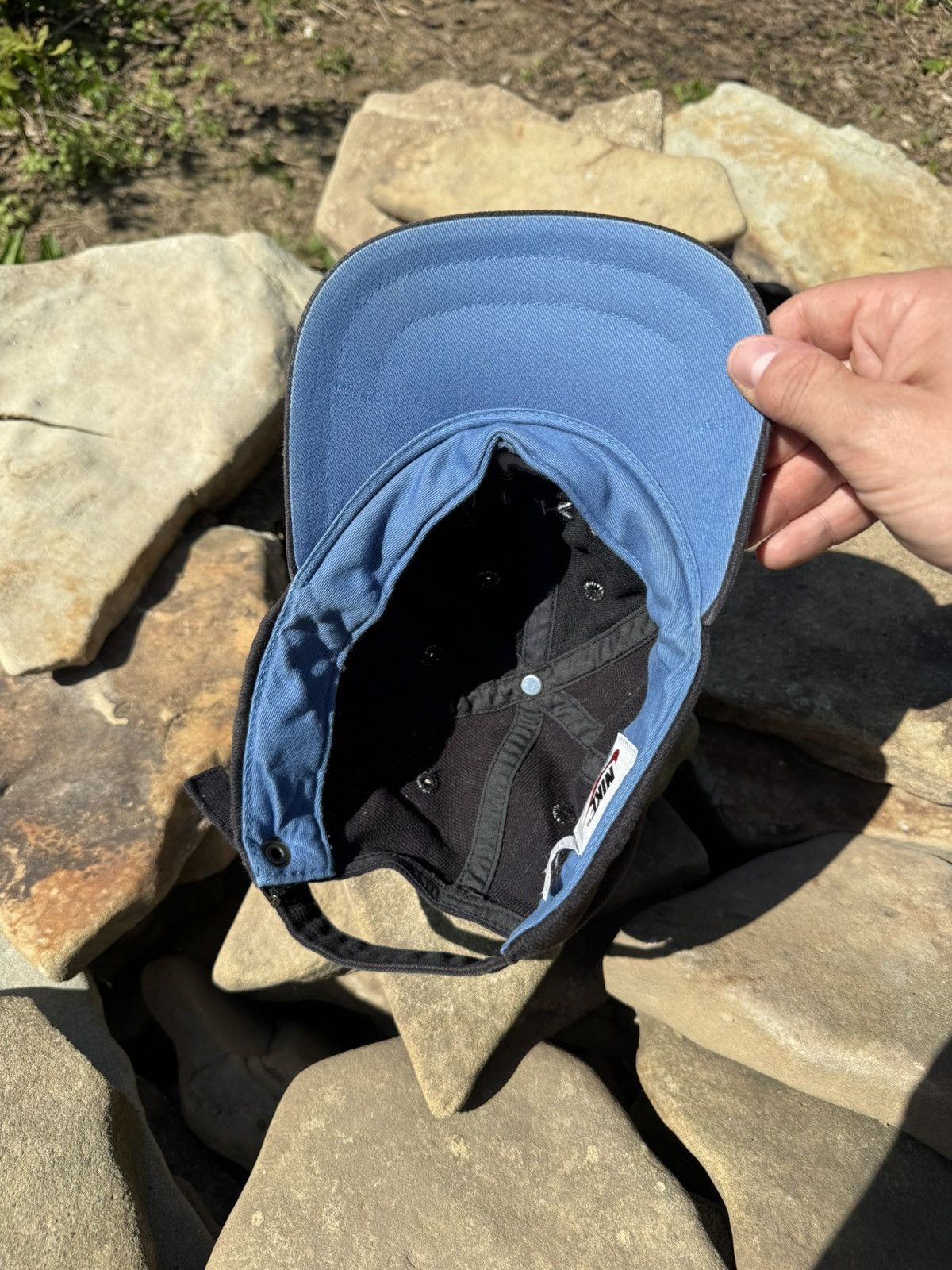 Vintage Vintage Nike Distressed Y2k Cap Size ONE SIZE - 4 Thumbnail
