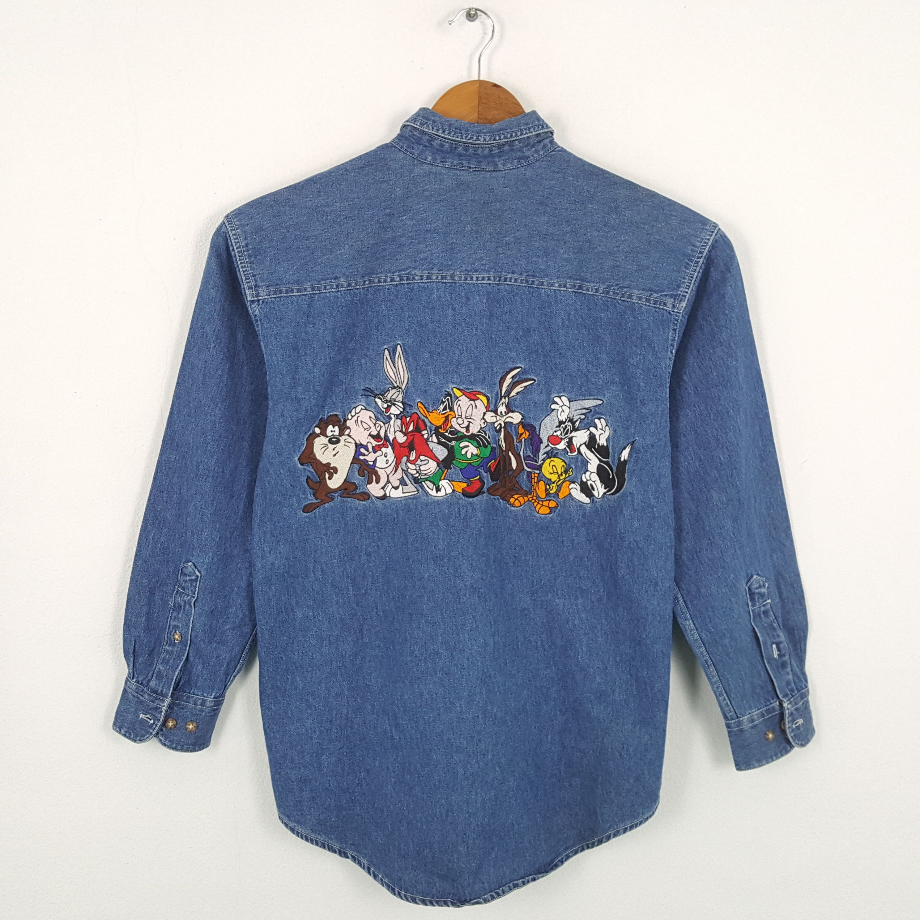 Cartoon Network Vintage Vintage LOONEY TUNES American Cartoon Denim Shirts Grailed