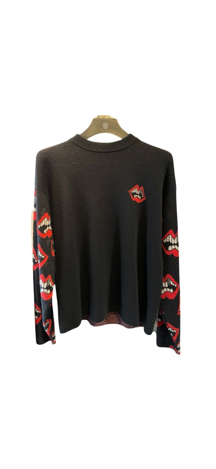 Chrome Hearts Matty boy chomped red triple leather cross cashmere sweater Size US S / EU 44-46 / 1 - 1 Thumbnail